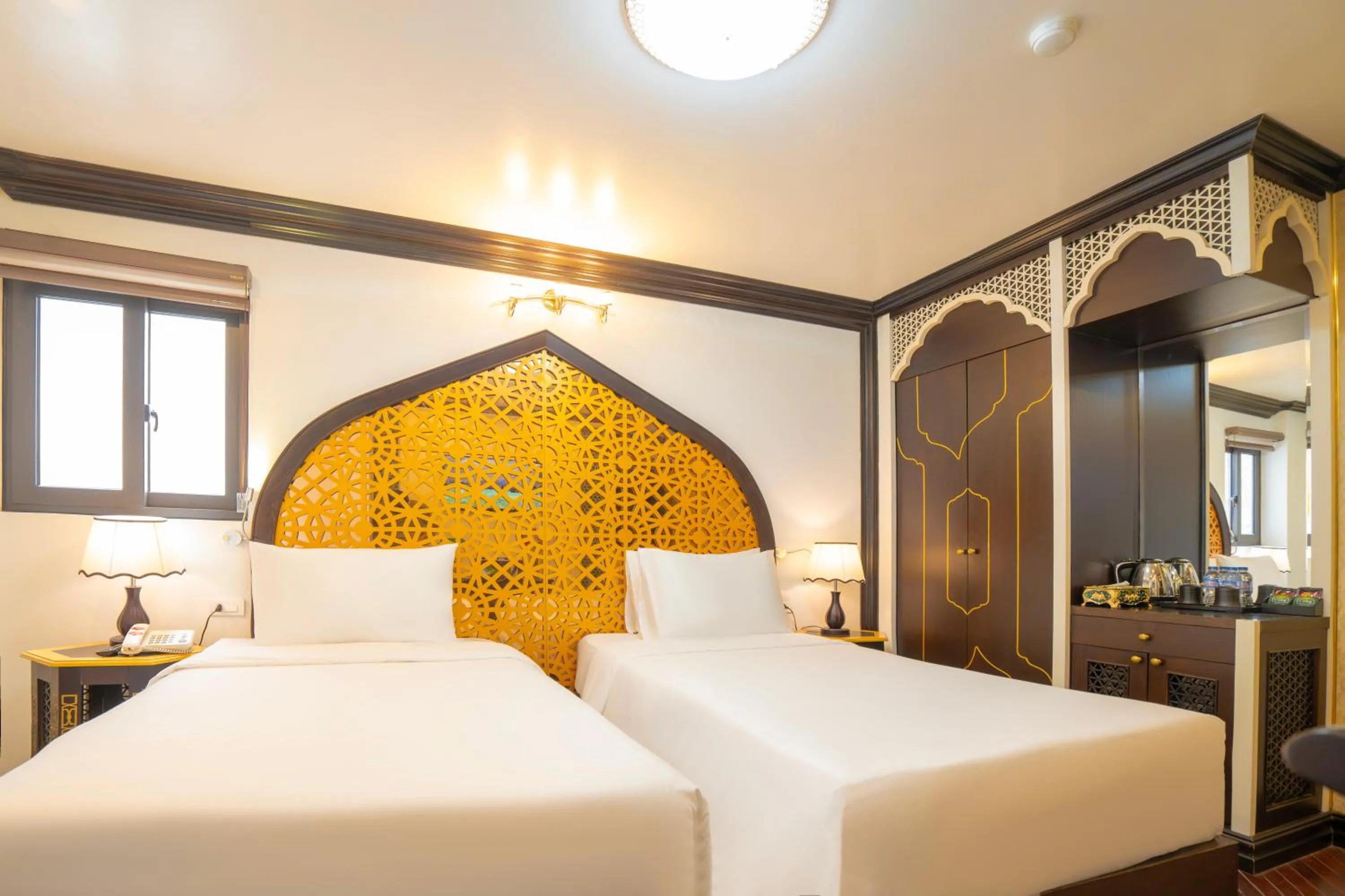 Bed in Hotel Du Palace