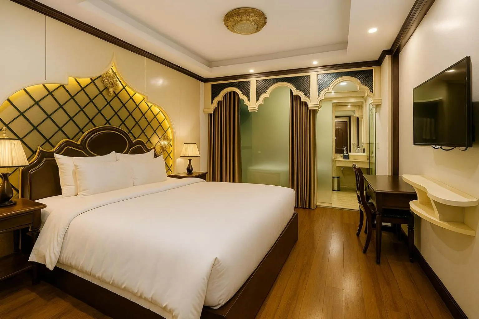 Photo of the whole room, Bed in Hotel Du Palace