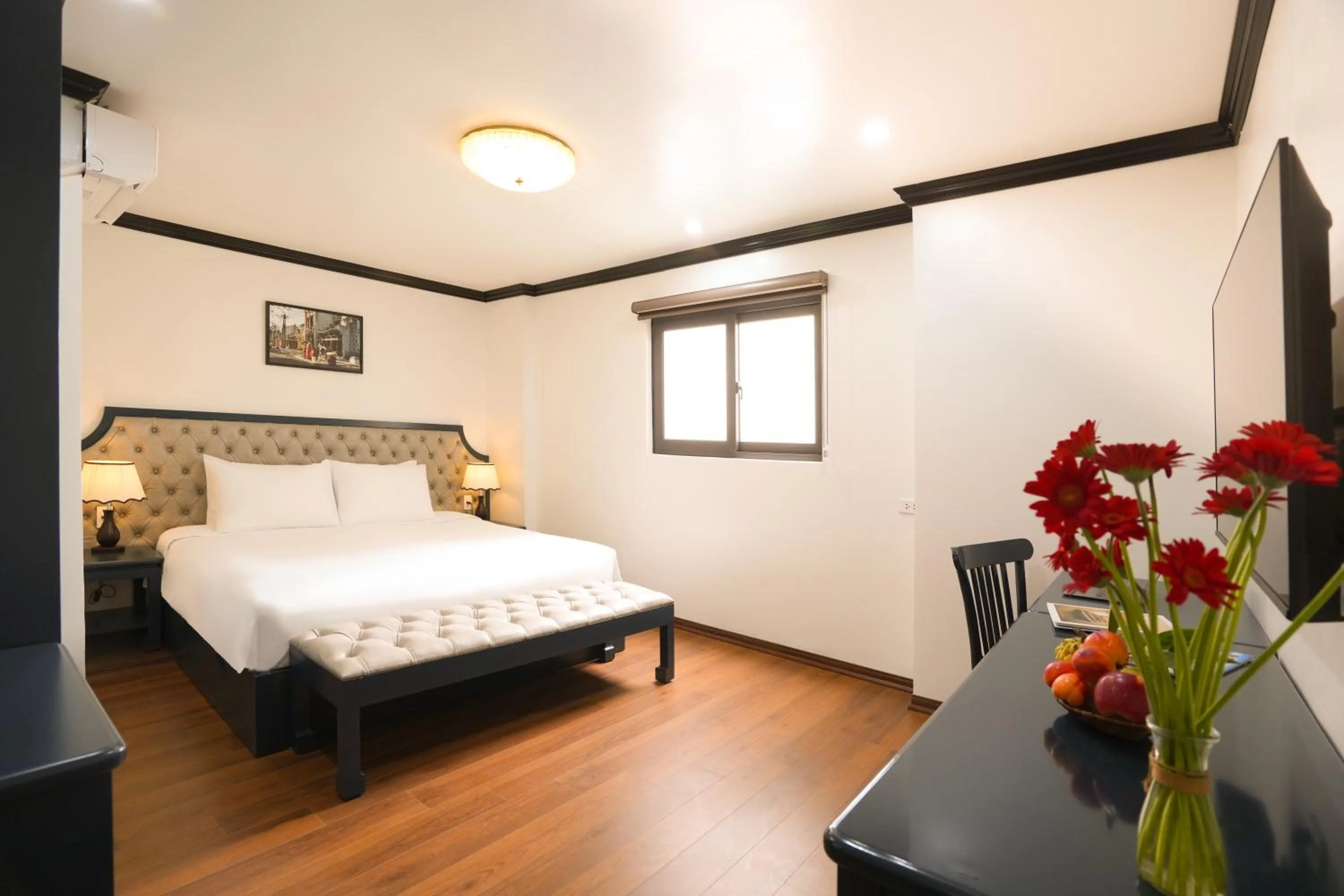 Bed in Hotel Du Palace