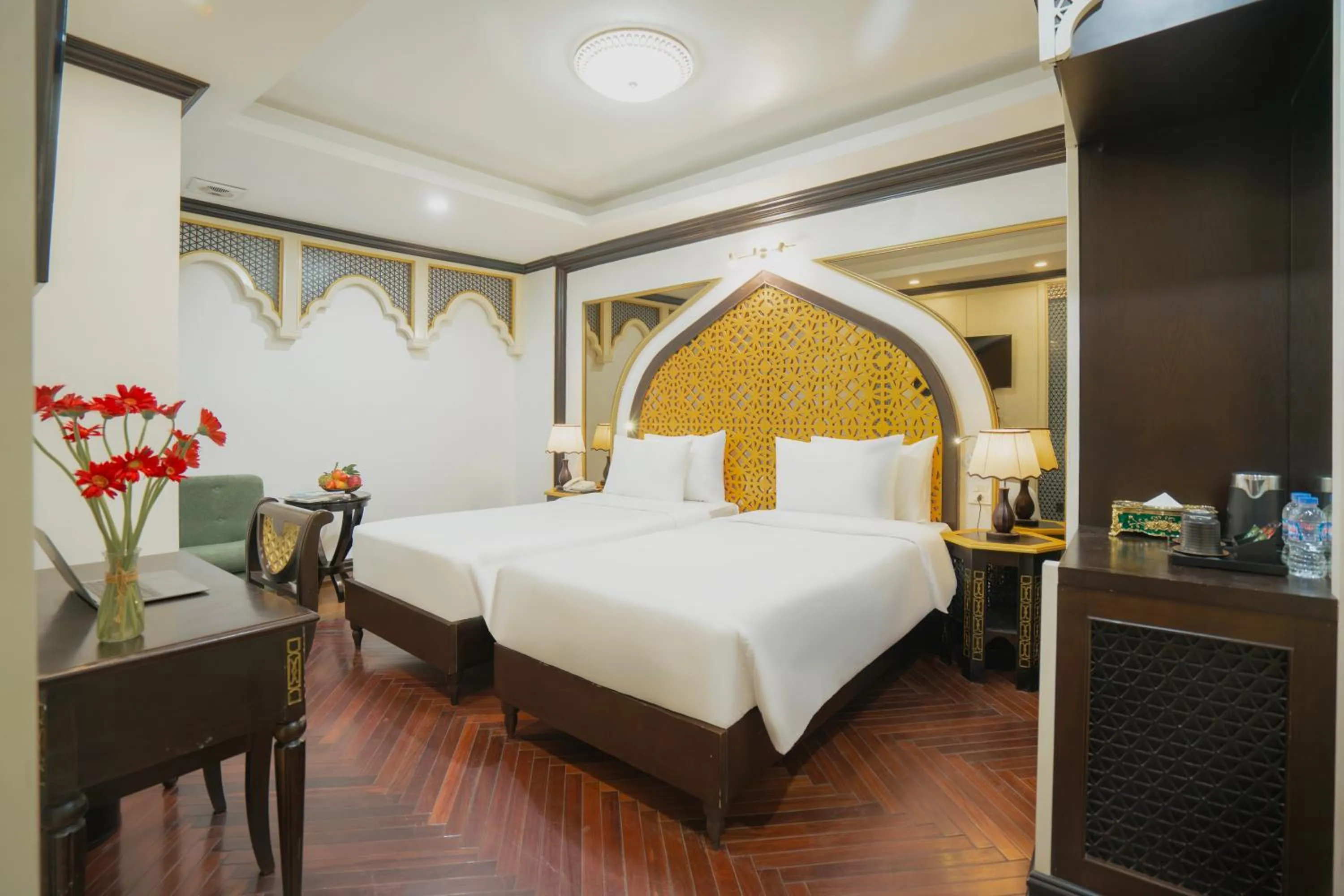 Bed in Hotel Du Palace