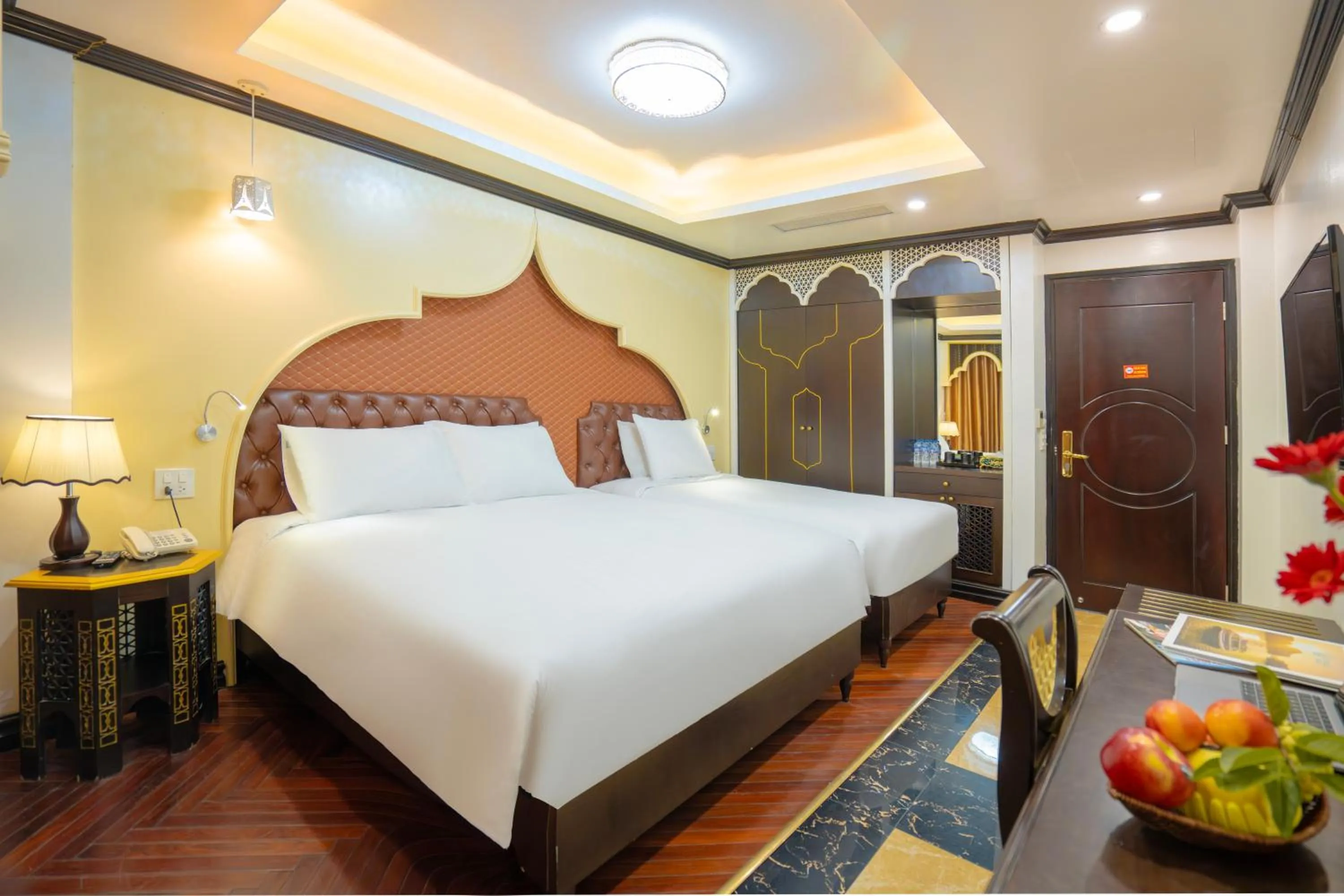 Bed in Hotel Du Palace