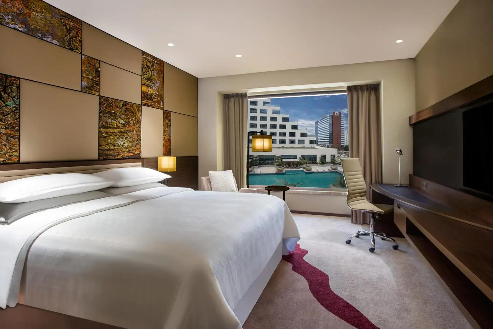 King Bed With Pool View in Sheraton Grand Bengaluru Whitefield Hotel & Convention Center King Bed With Pool View in Sheraton Grand Bengaluru Whitefield Hotel & Convention Center