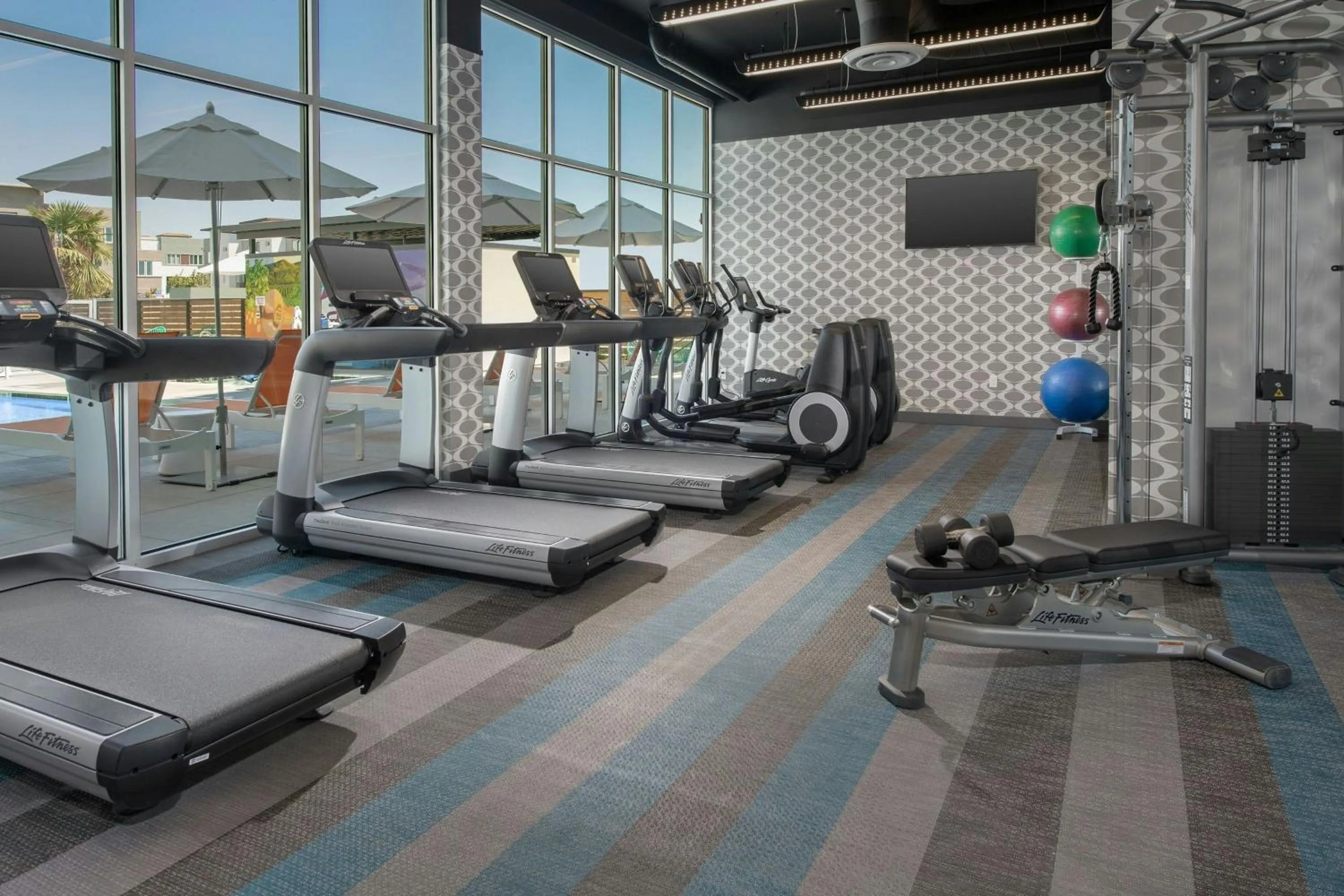 Fitness centre/facilities in Aloft Dublin-Pleasanton