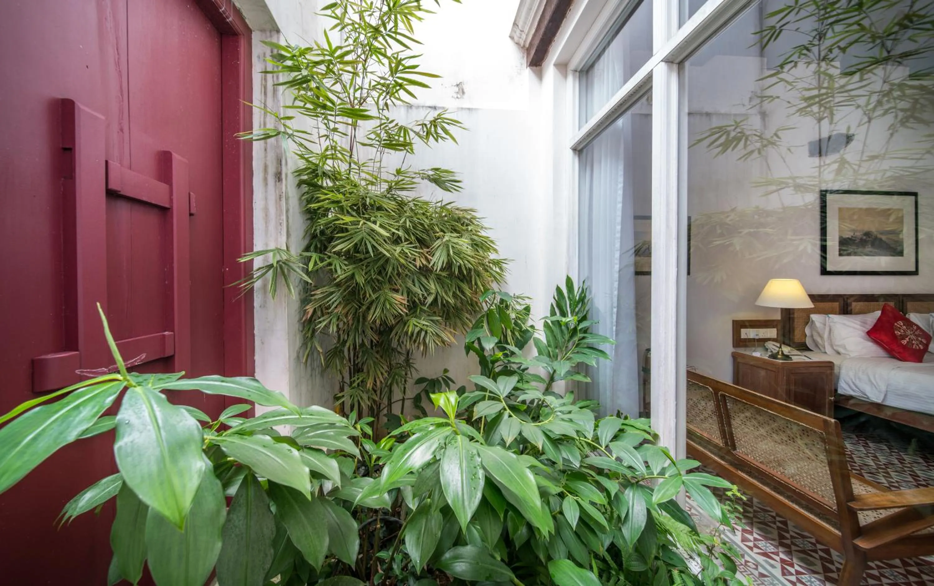 Garden view in Nam Keng Hotel Penang