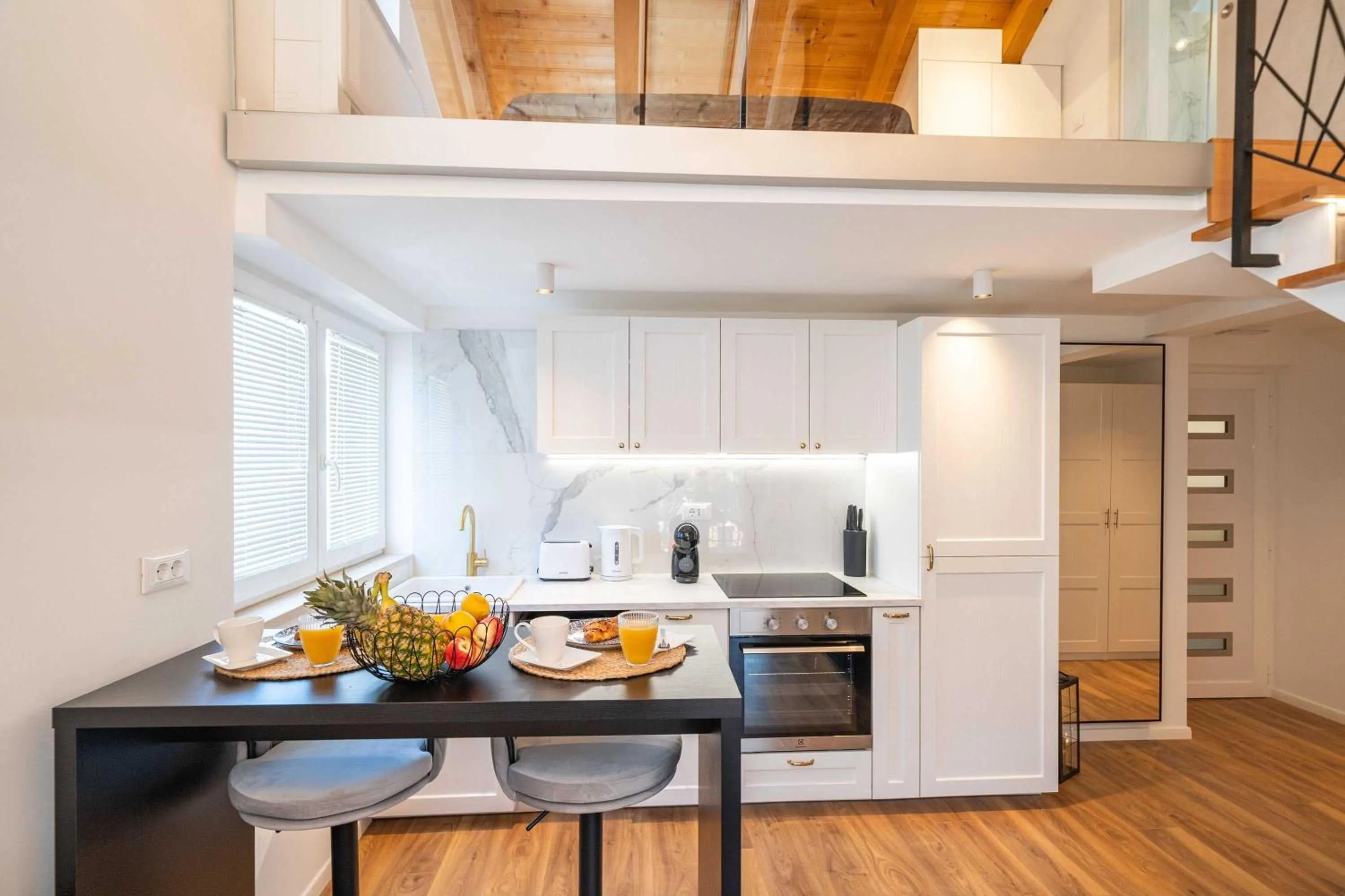 Kitchen or kitchenette in Apartments Villa Aura - Adult Only