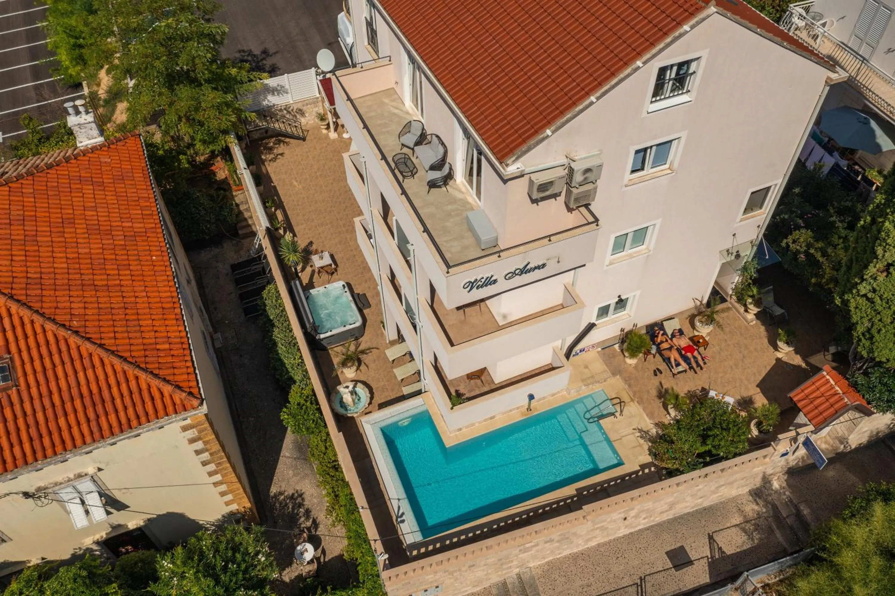 Bird's eye view in Apartments Villa Aura - Adult Only