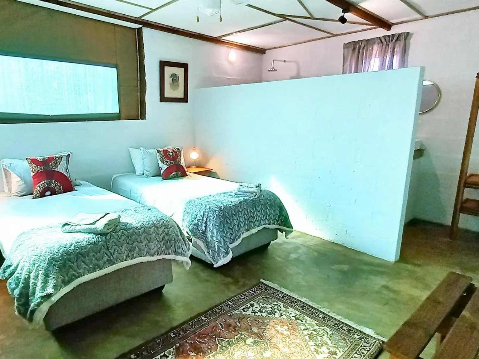 Bedroom, Bed in Kingfisher Bush Lodge