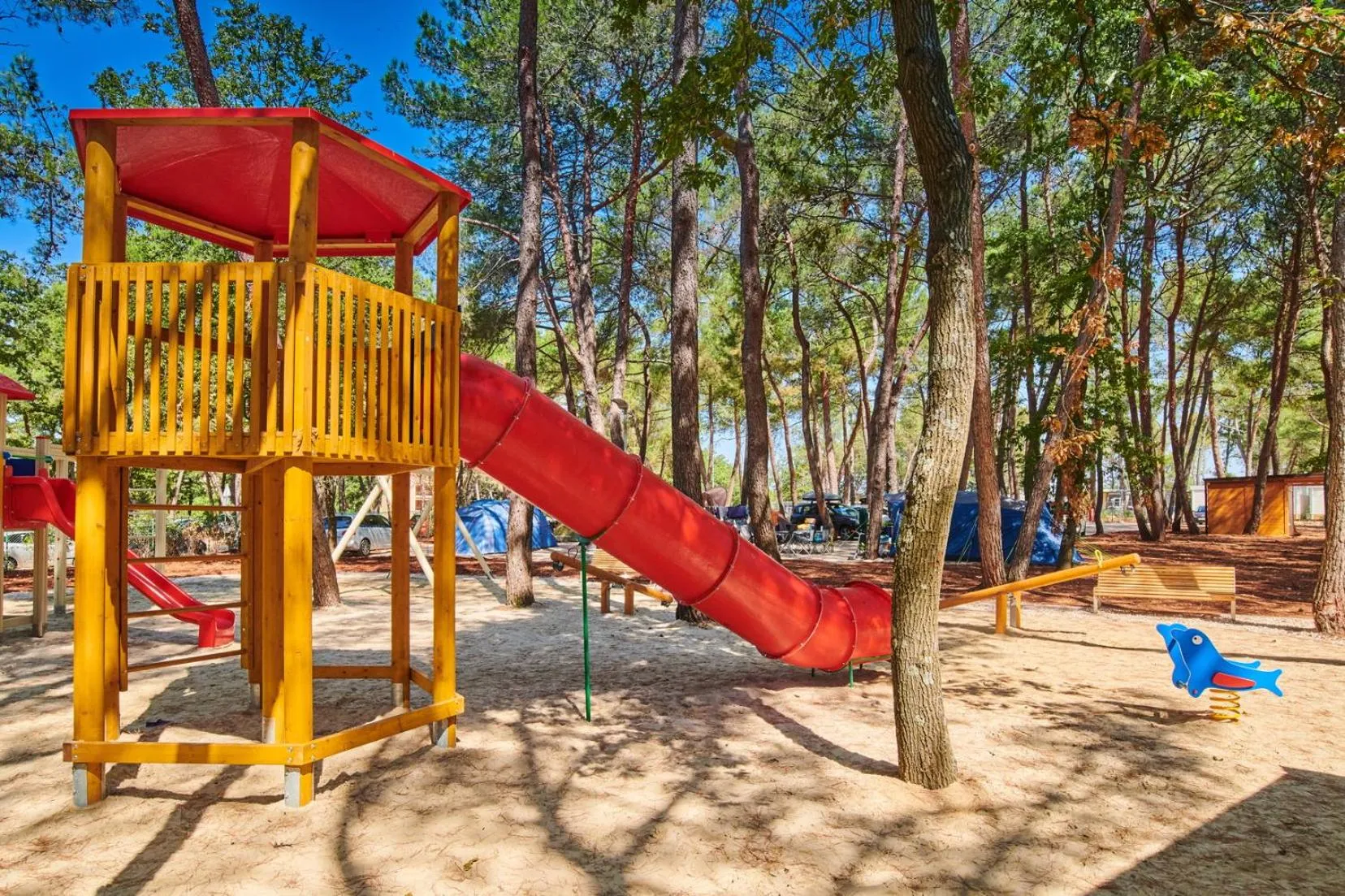 Children play ground in Camping Stella Maris Mobile Homes