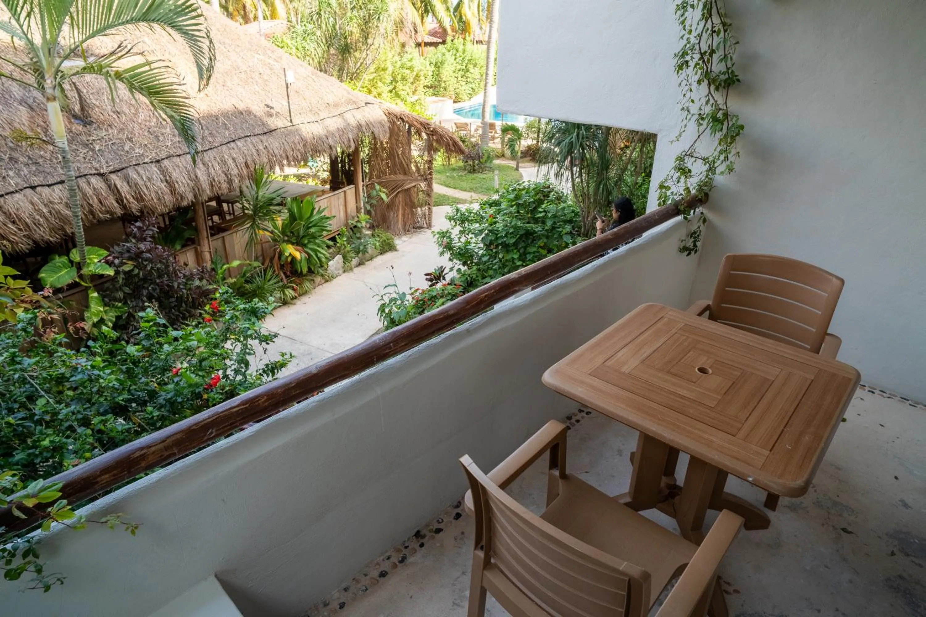 Balcony/Terrace in Petit Lafitte Beach Front Hotel & Bungalows