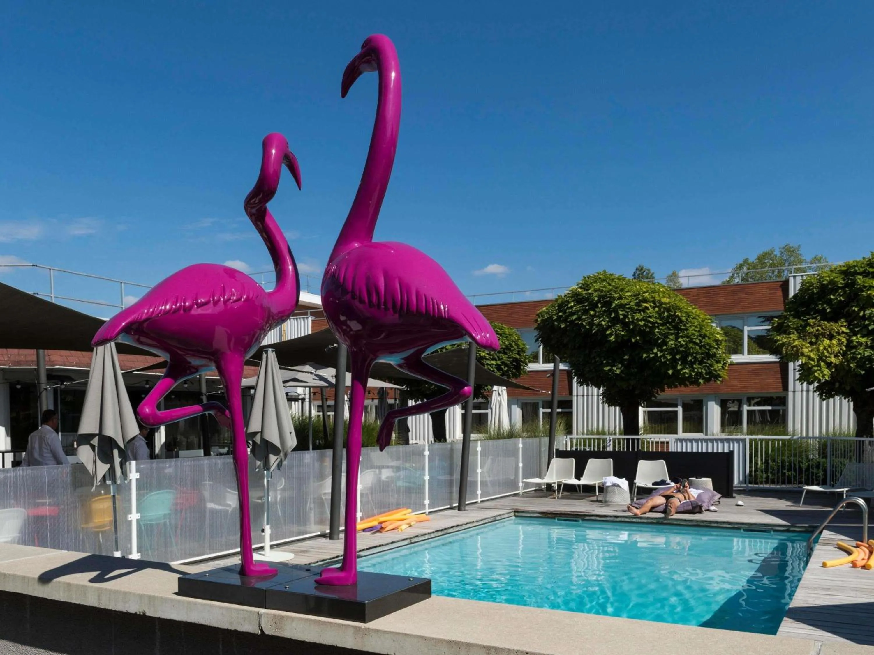 Pool view in ibis Styles Lyon Bron Eurexpo