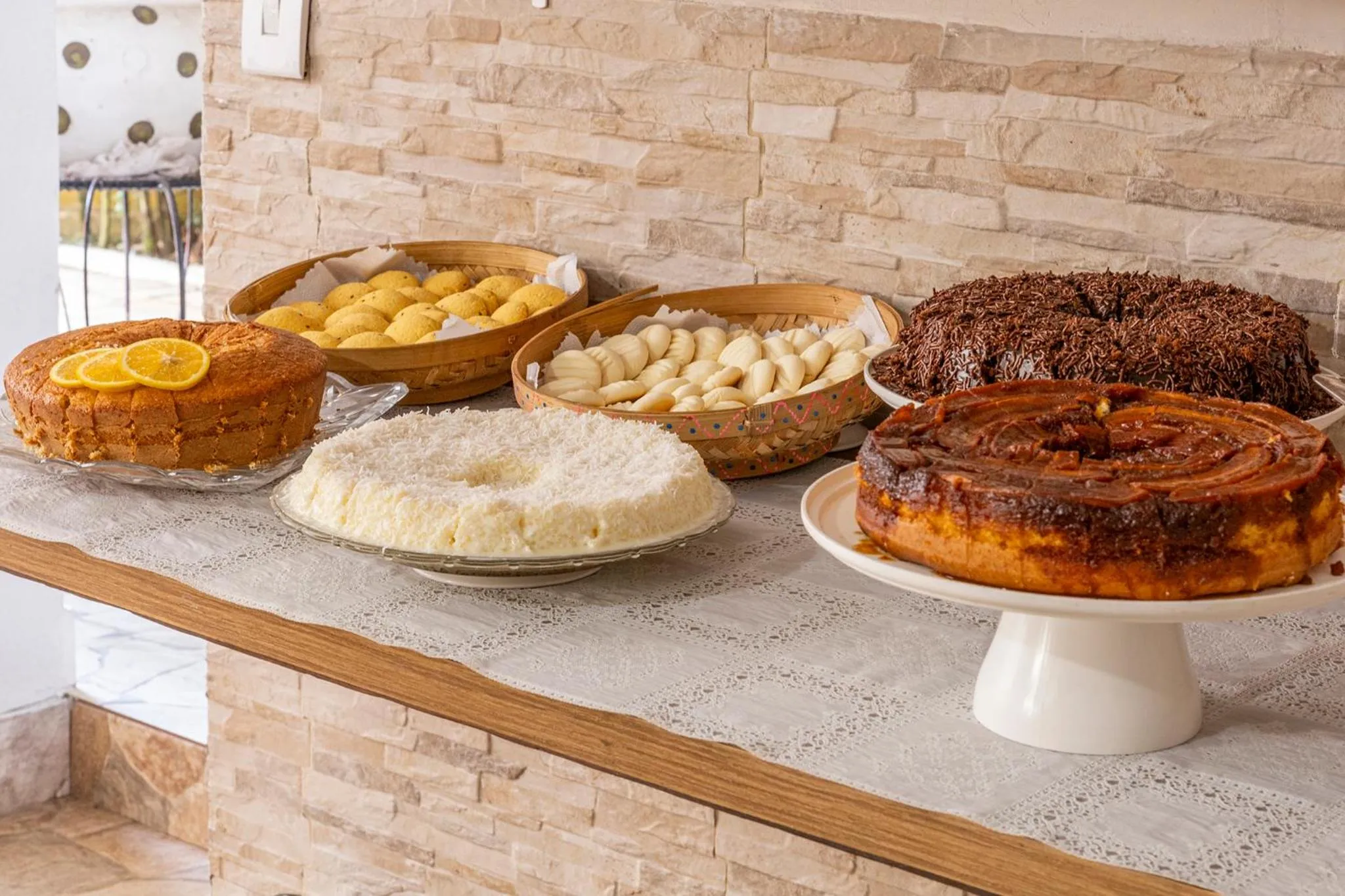 Breakfast in Pousada Bonns Ventos