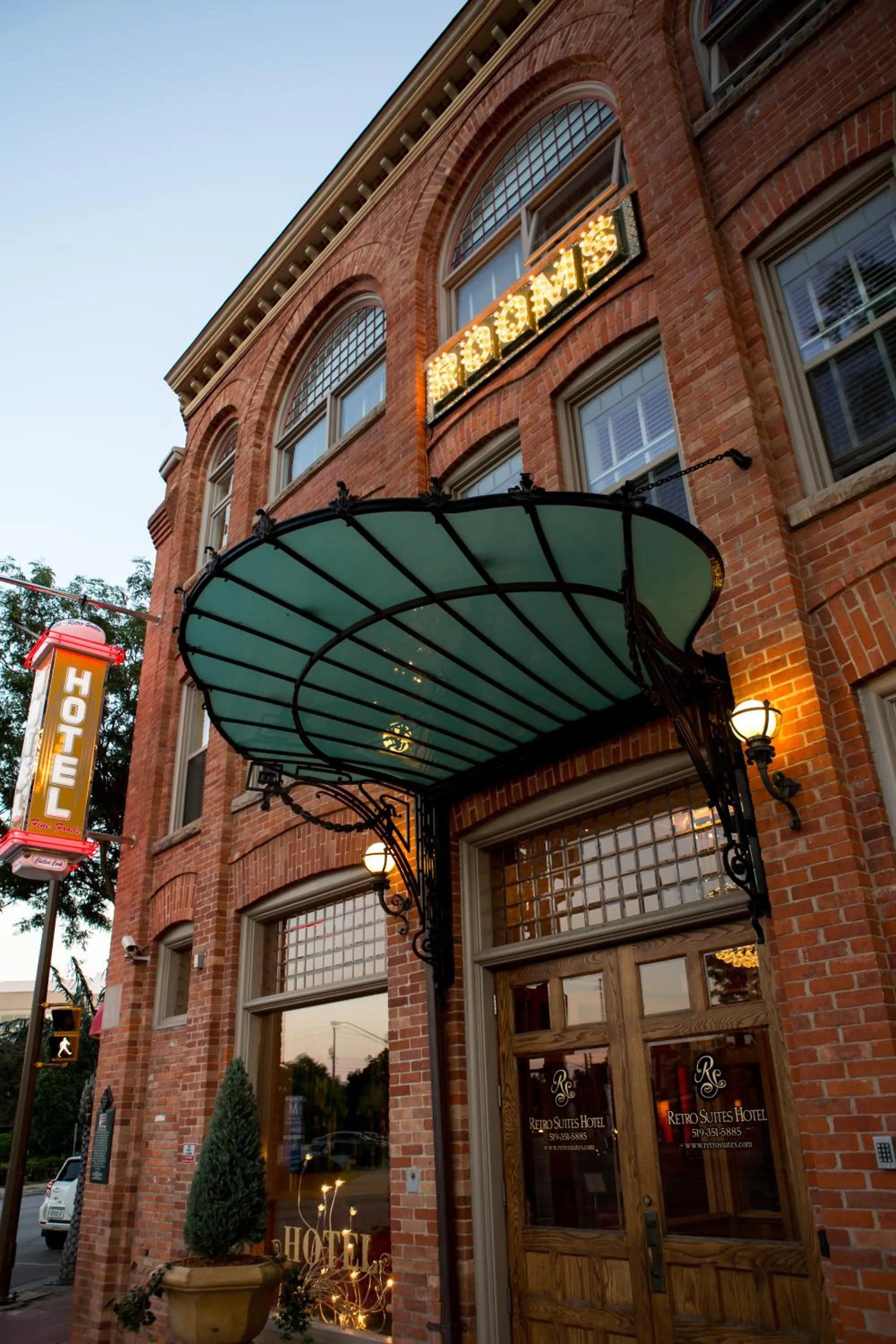 Property building in Retro Suites Hotel