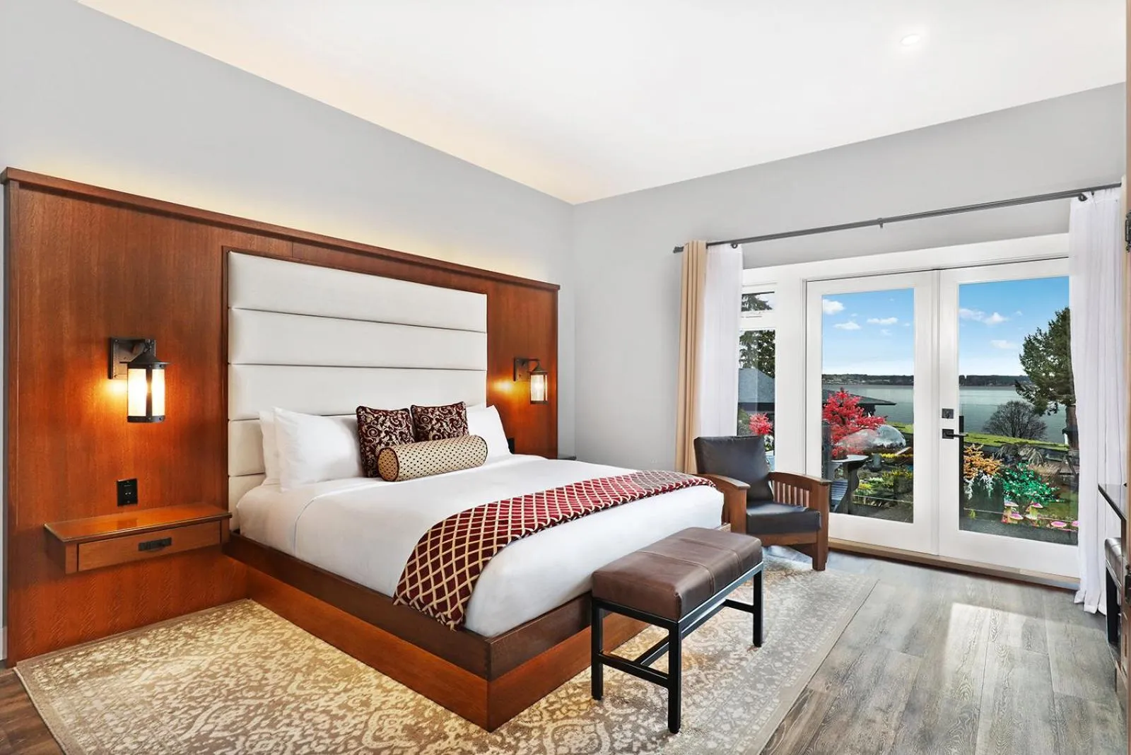 Bed in Kingfisher Pacific Resort & Spa