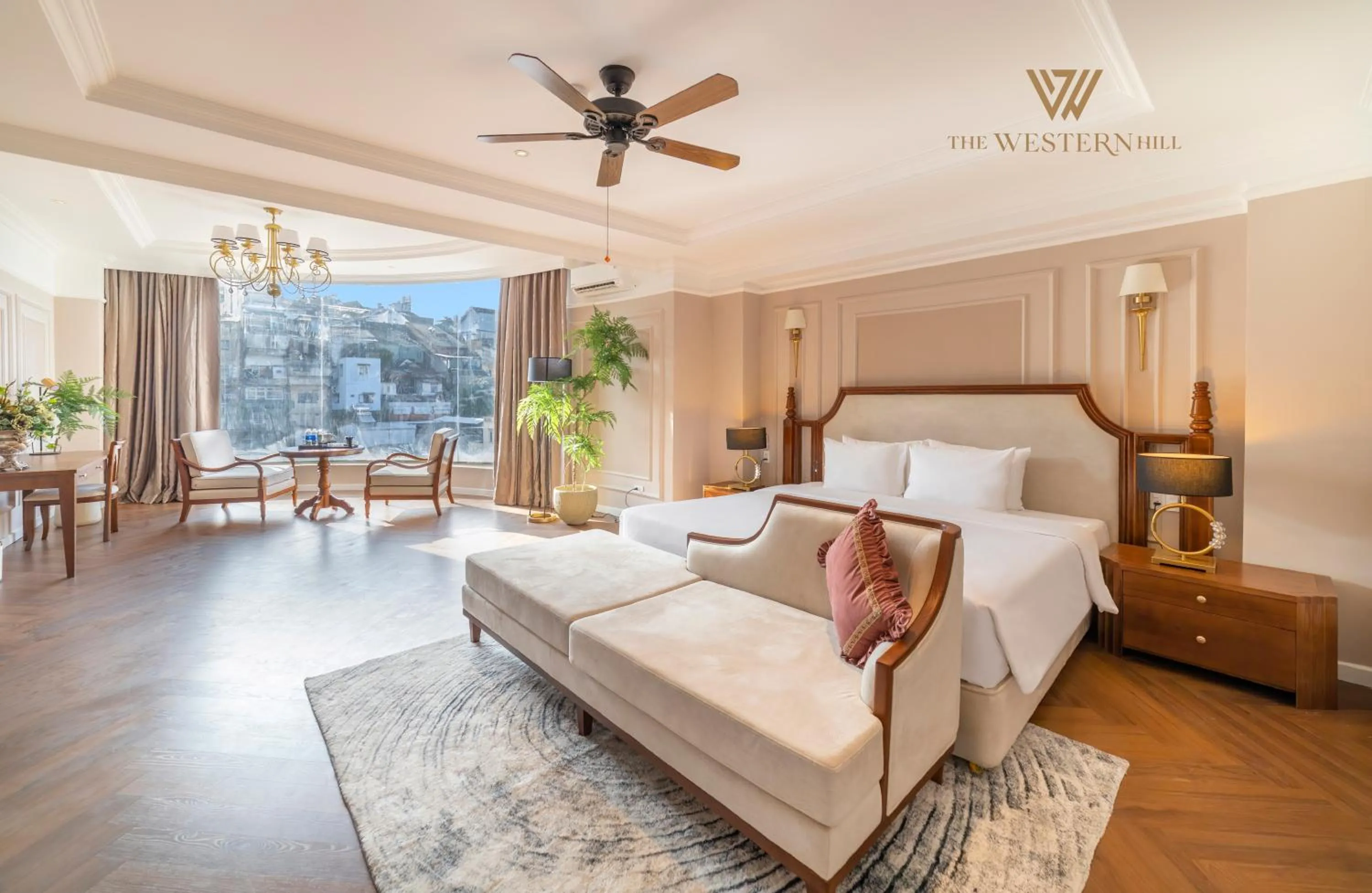 Photo of the whole room, Bed in The Western Hill Dalat Hotel