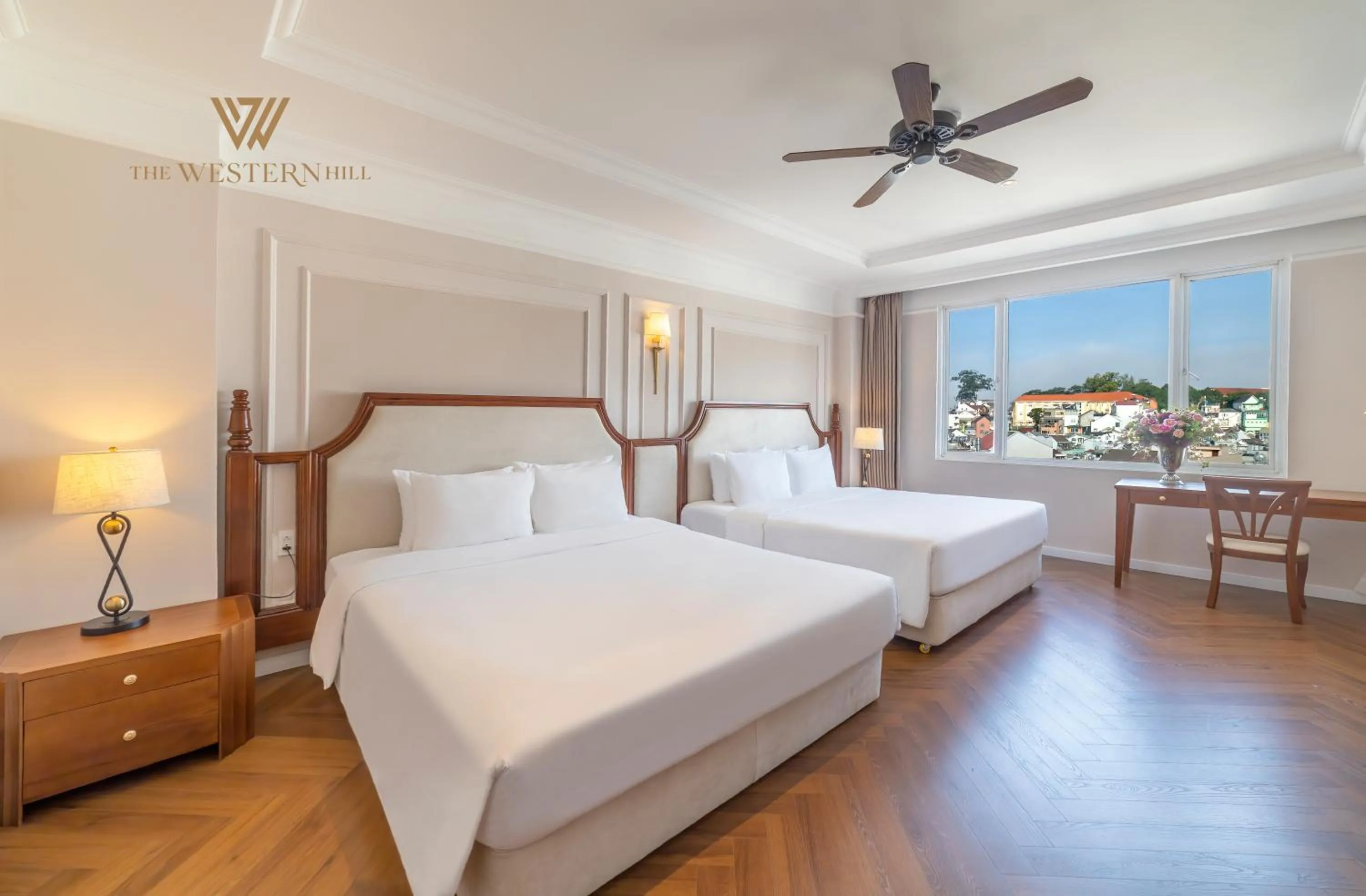 Photo of the whole room, Bed in The Western Hill Dalat Hotel