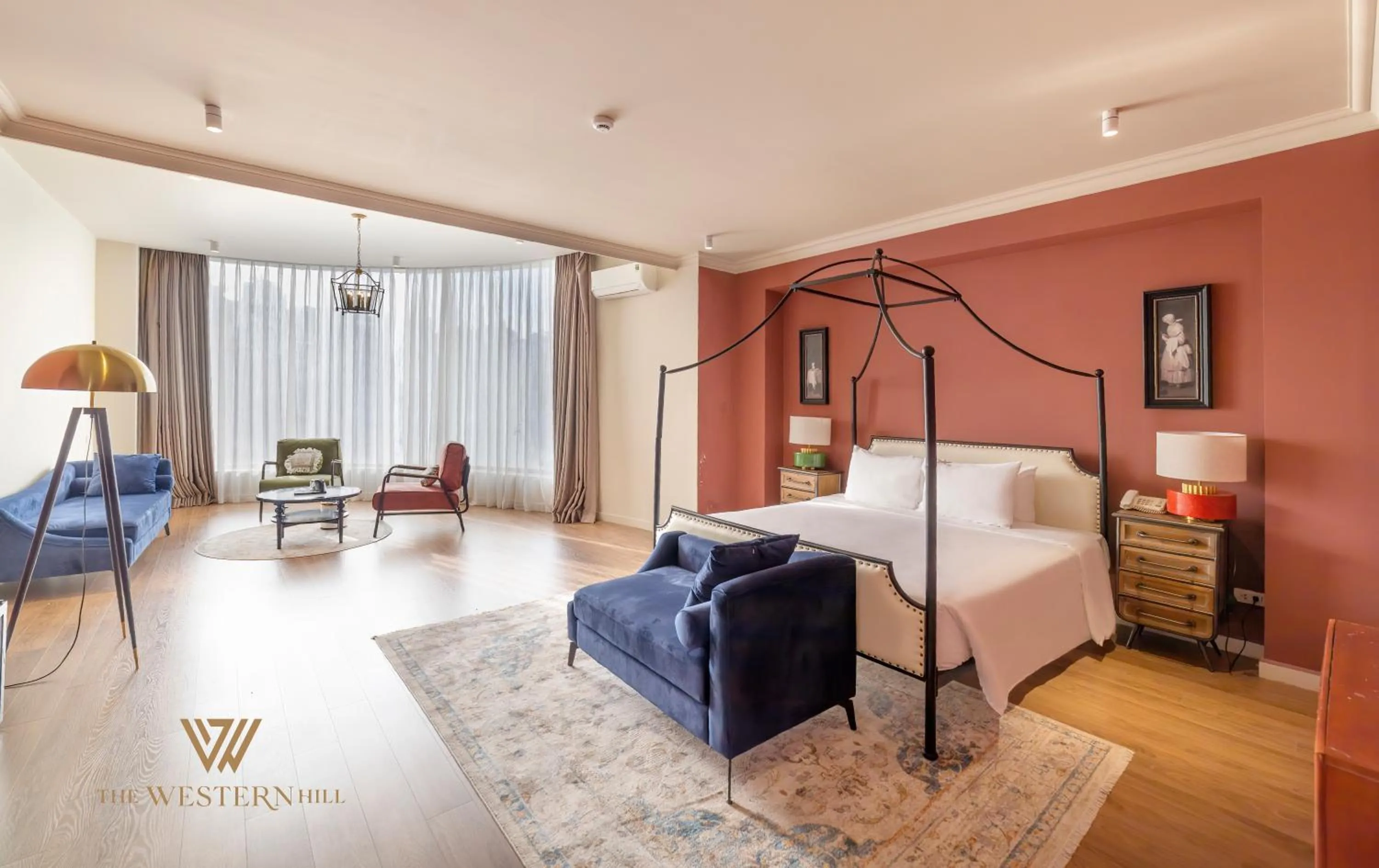 Bed in The Western Hill Dalat Hotel