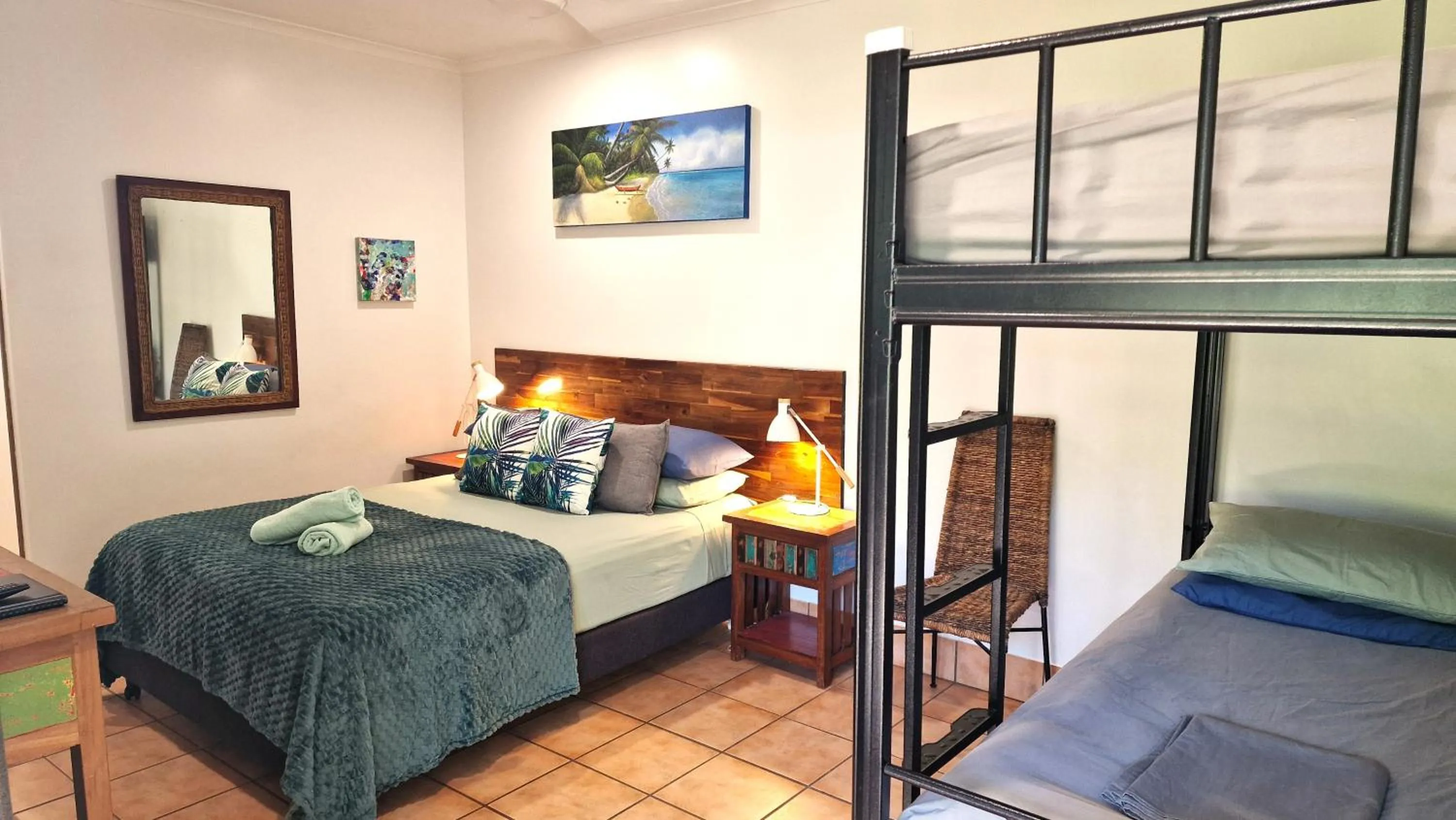 Bed in Rainforest Motel