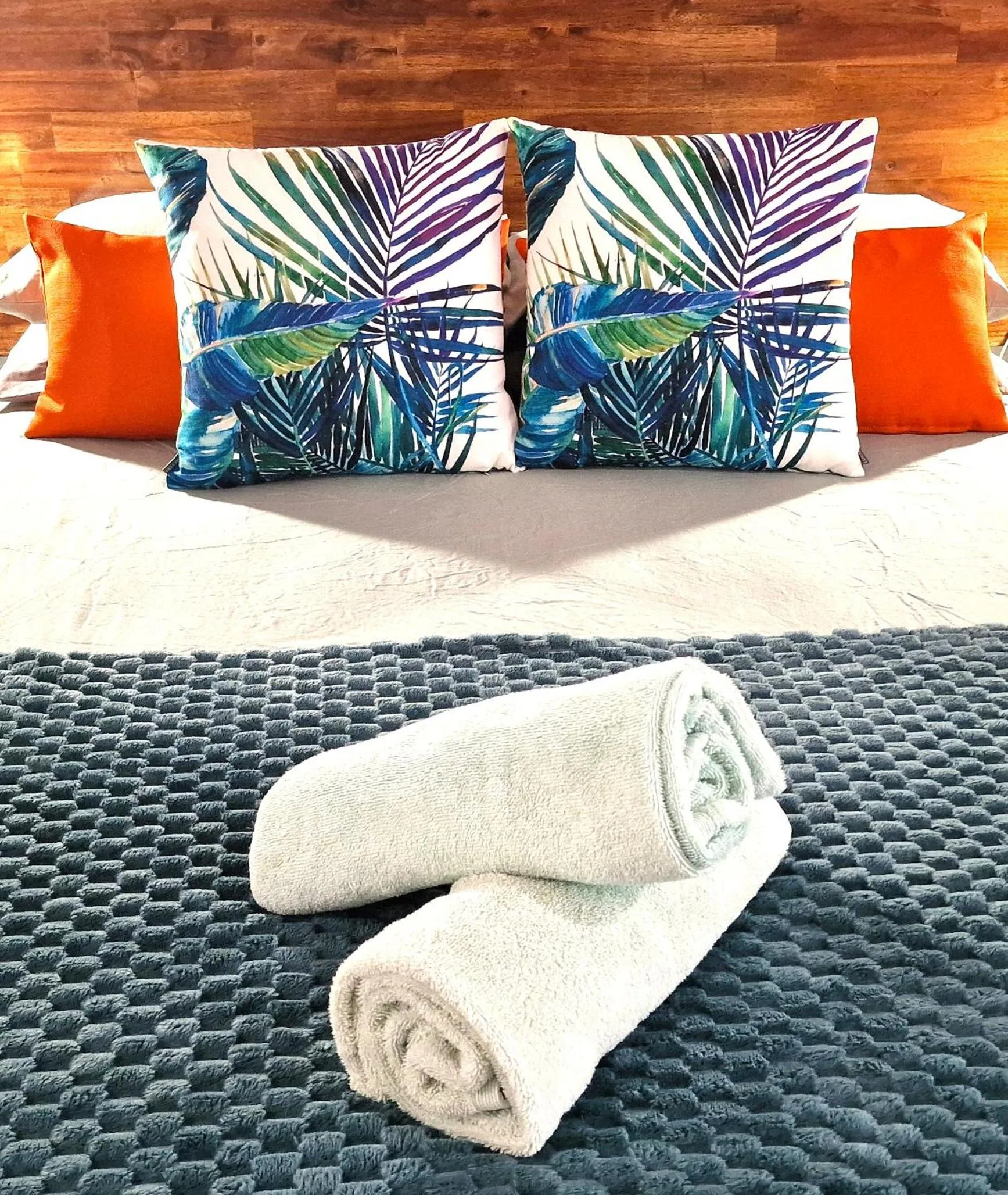 Bed in Rainforest Motel