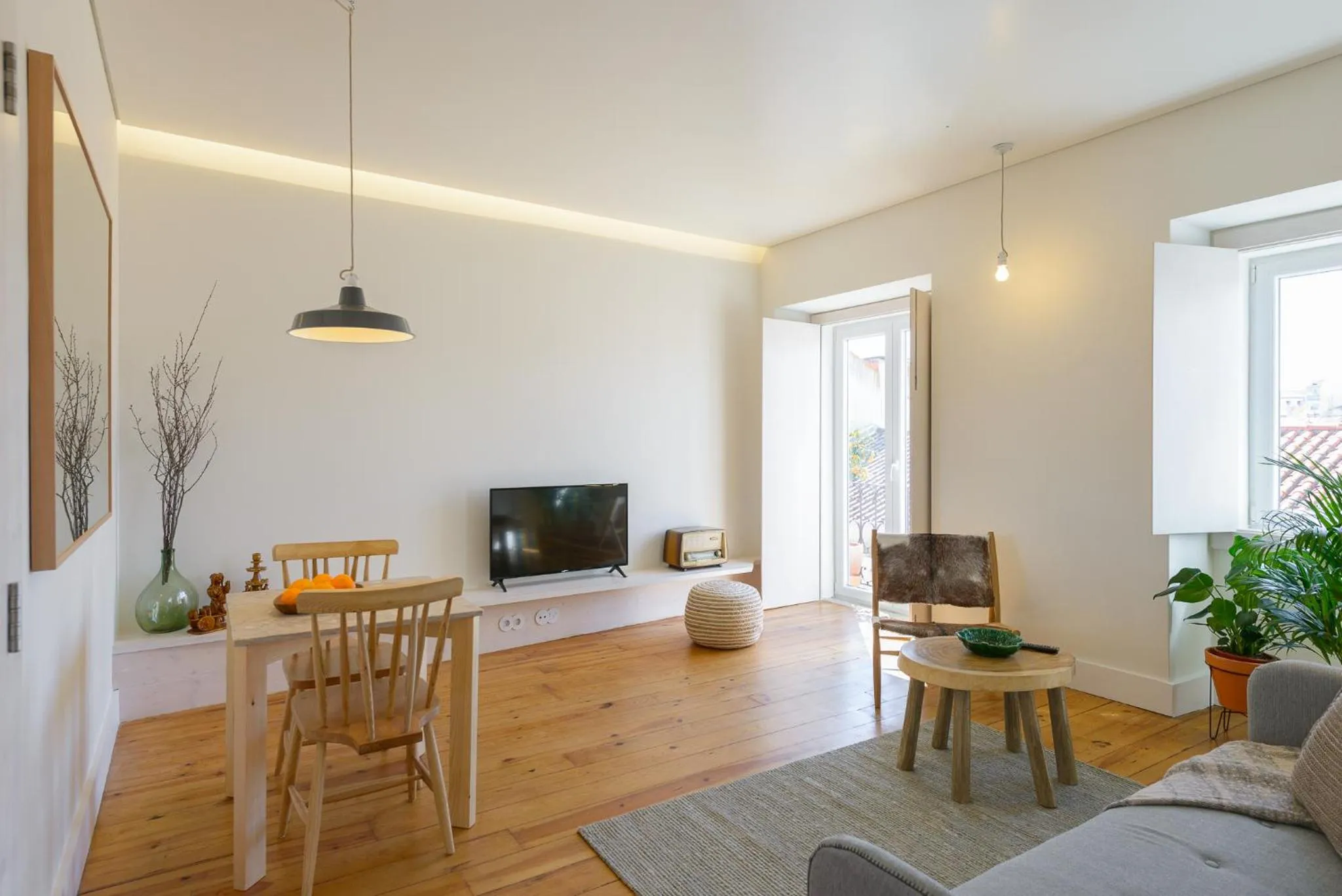 Living room in Dona Graca Lisbon Apartments