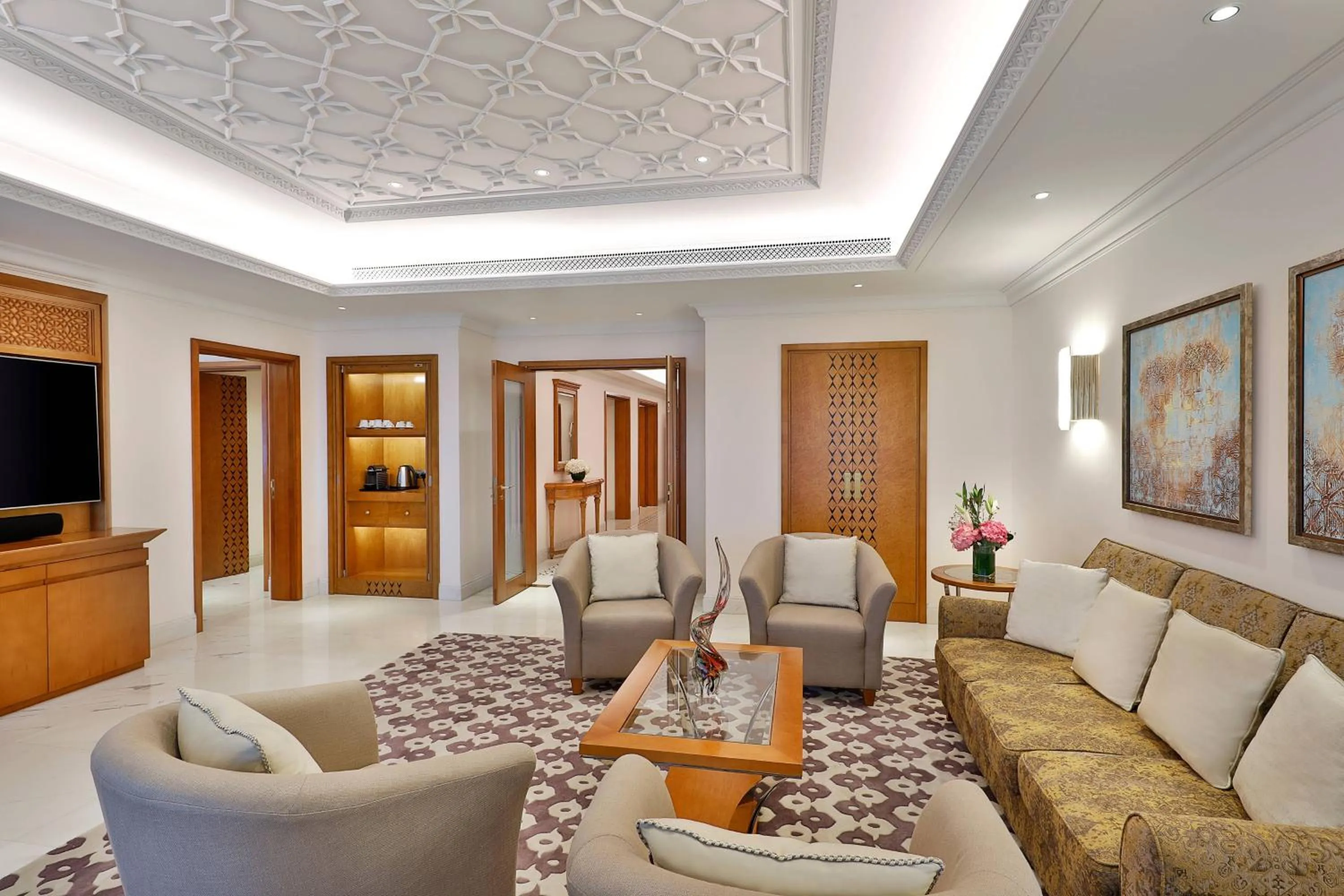 Living room in Al Bustan Palace, a Ritz-Carlton Hotel