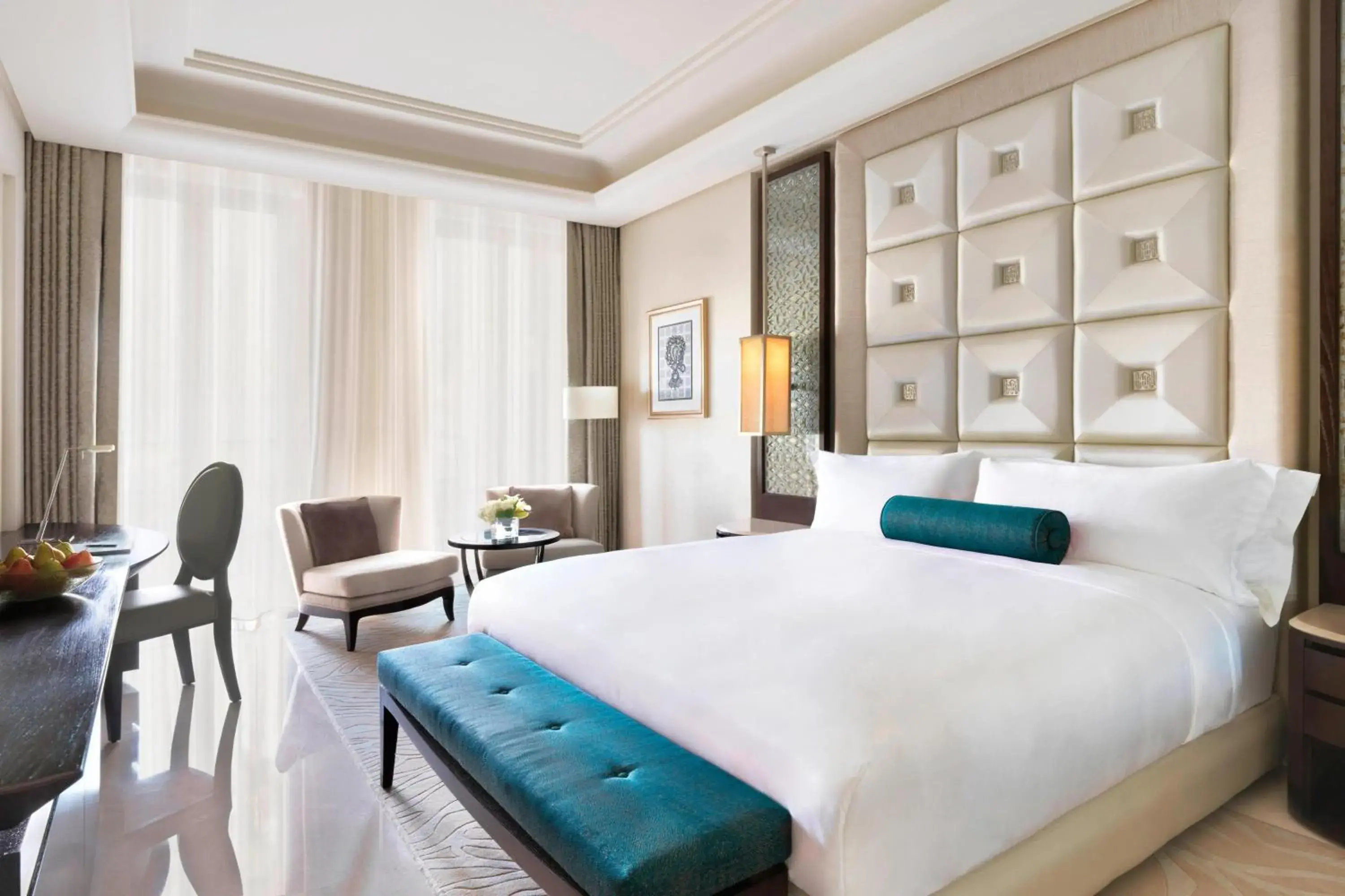 Deluxe Pool View, Guest room, 1 King in Al Bustan Palace, a Ritz-Carlton Hotel Deluxe Pool View, Guest room, 1 King in Al Bustan Palace, a Ritz-Carlton Hotel