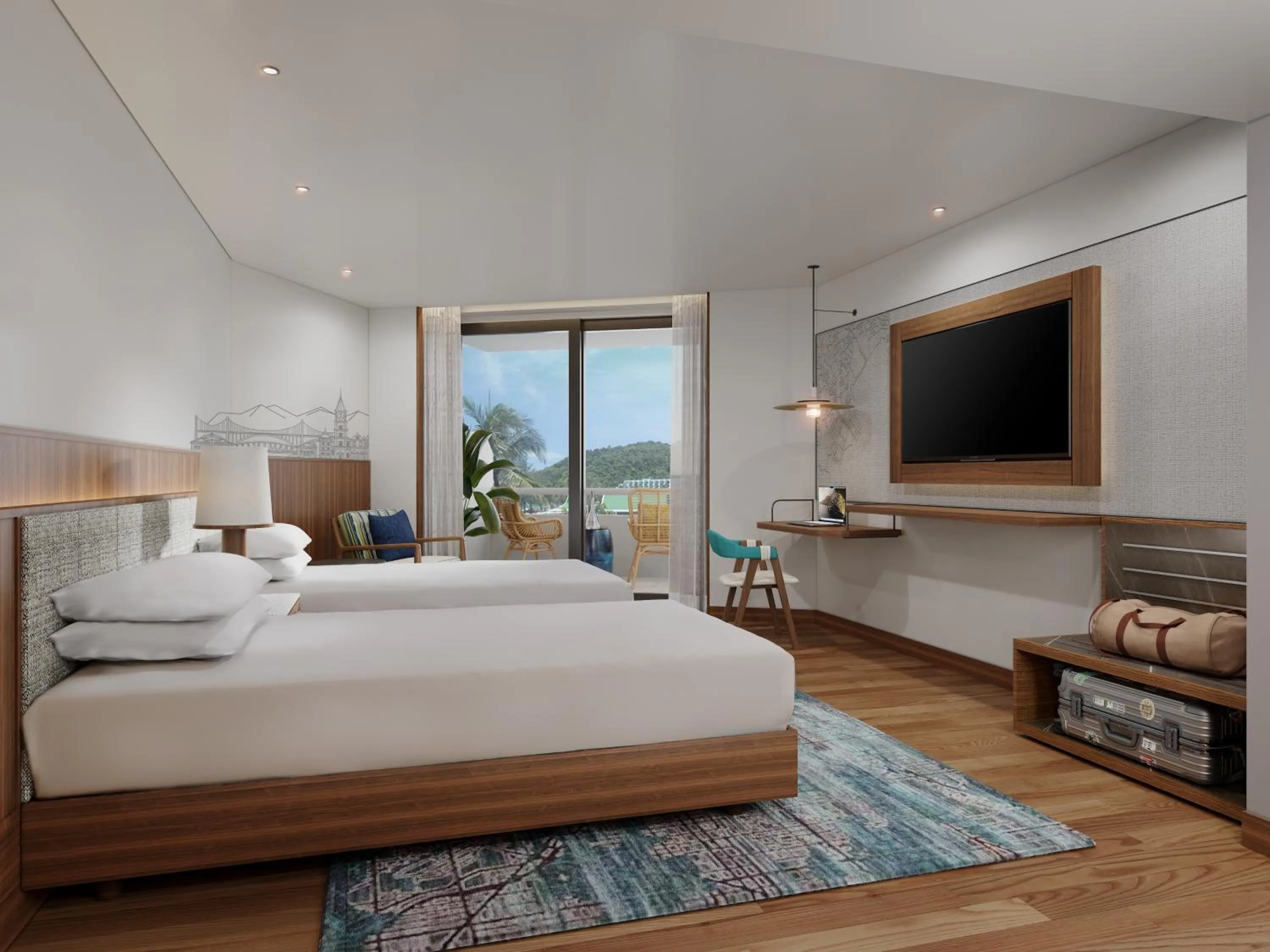 Bedroom, Bed in Le Meridien Phuket Beach Resort