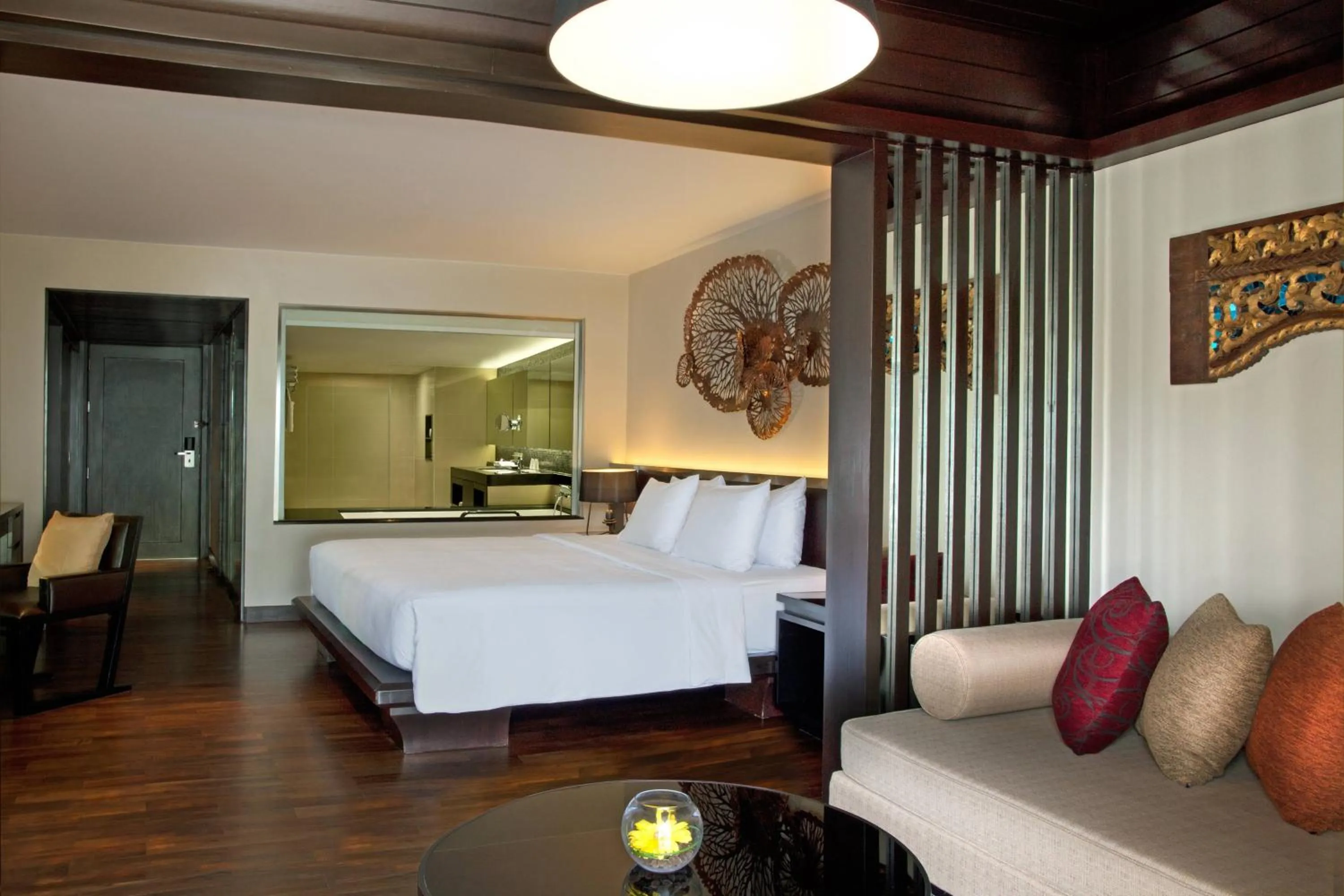 Living room, Bed in Le Meridien Phuket Beach Resort