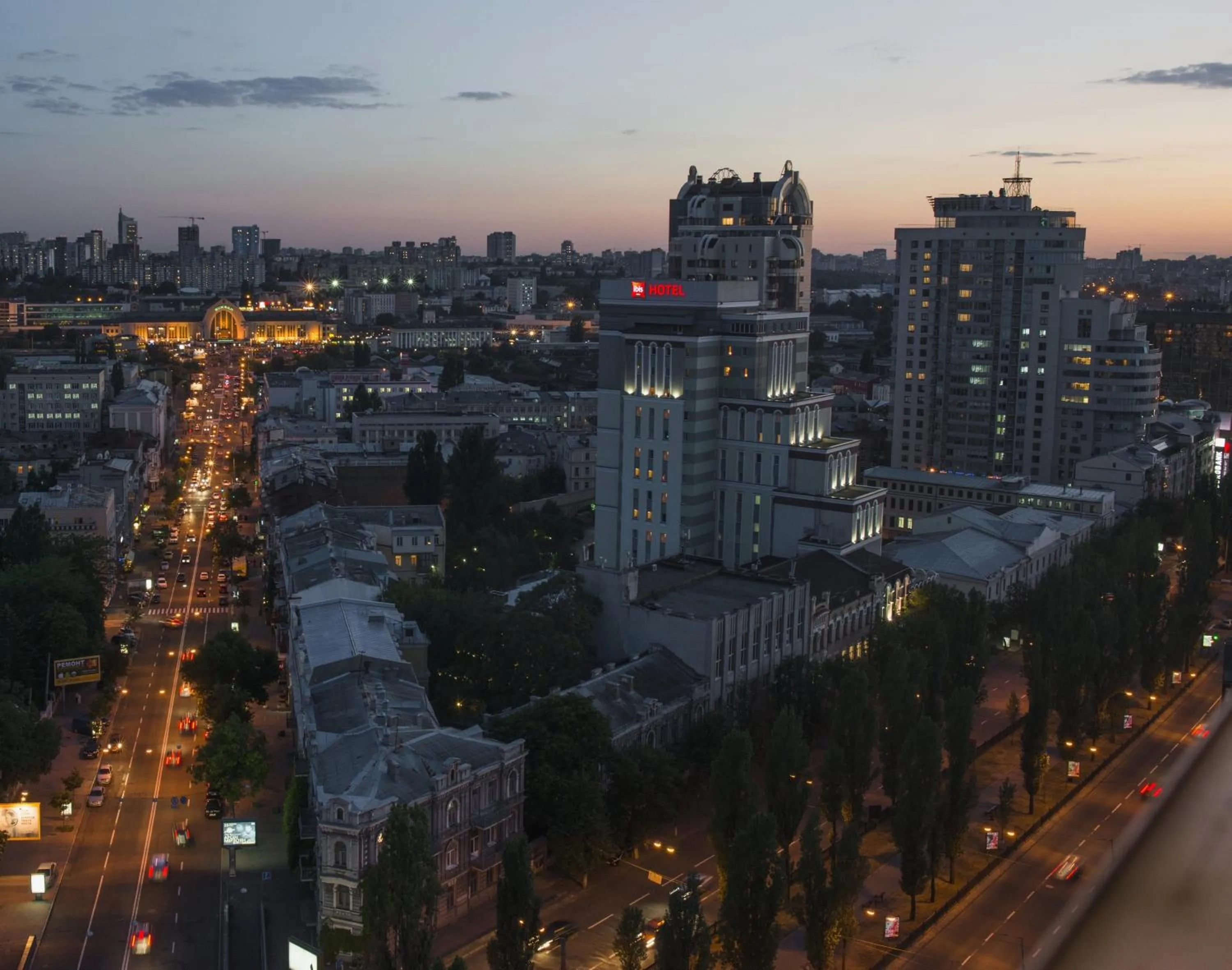 Bird's eye view in ibis Kyiv City Center