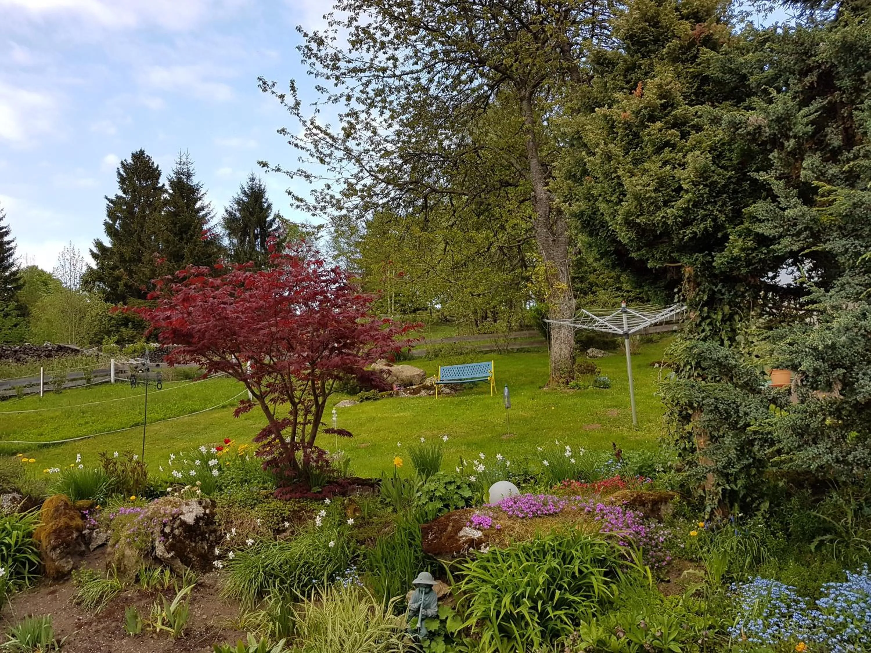 Garden in Ferienwohnung Dersch