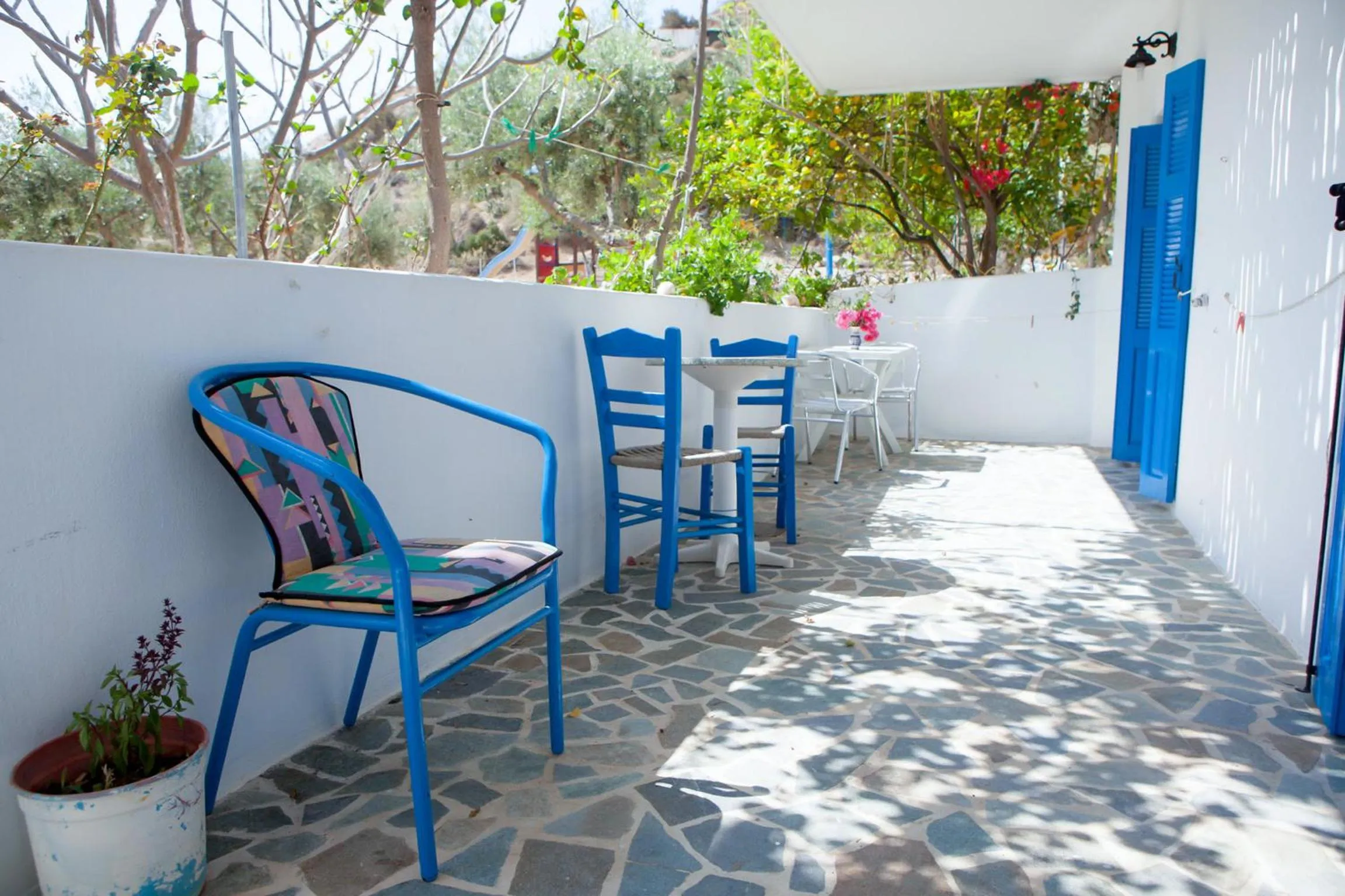 Garden view in Vardes Hotel Studios