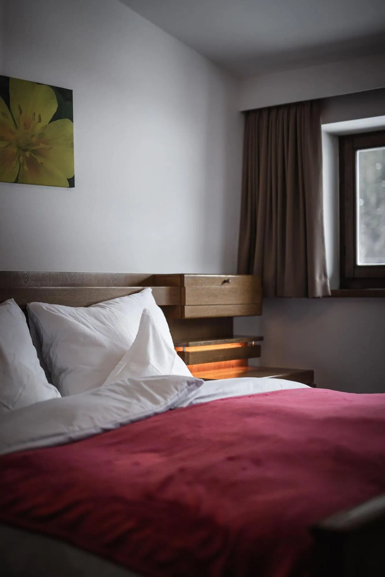 Bed in Hotel Mühlwald