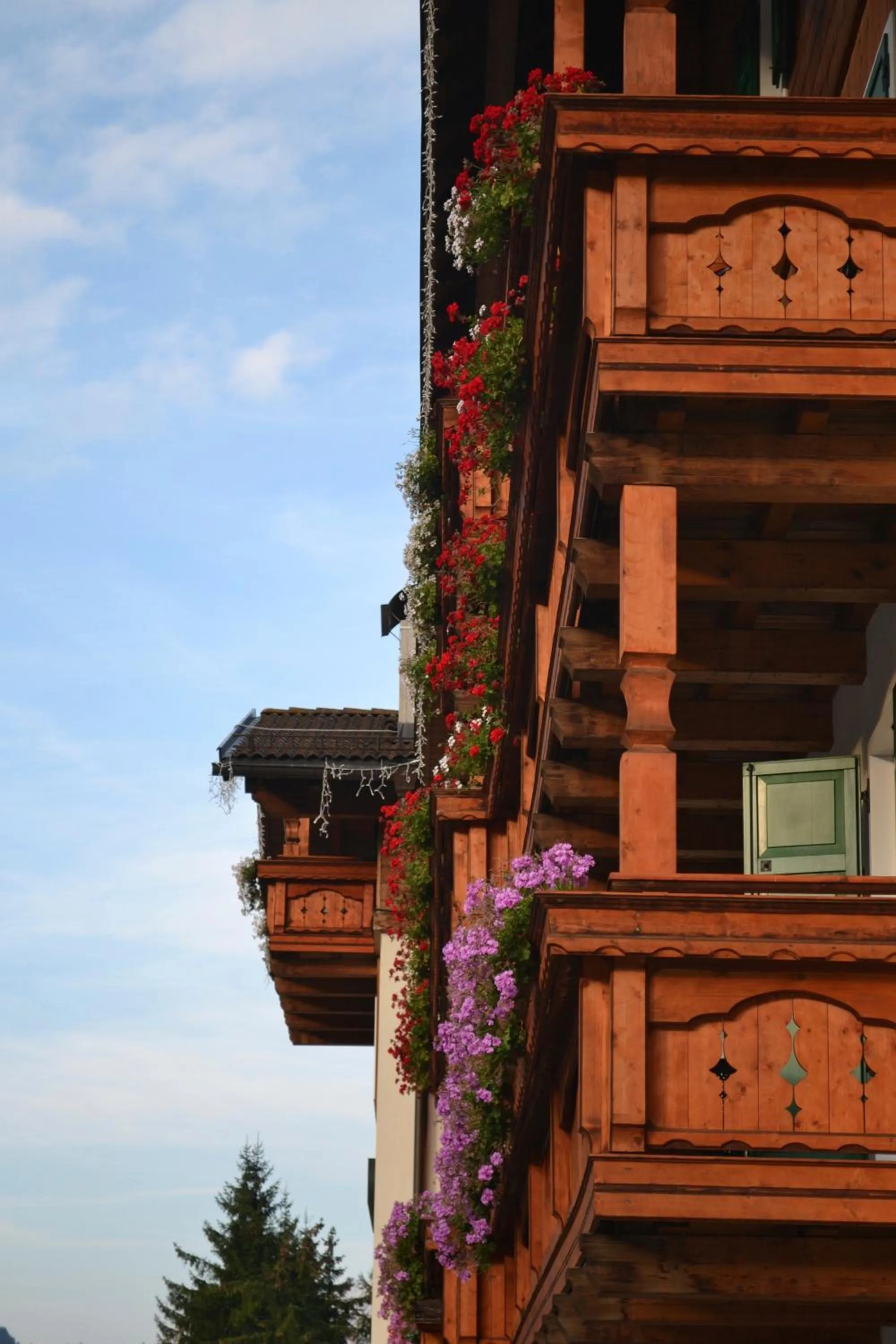 Property building in Hotel Rododendro Val di Fassa