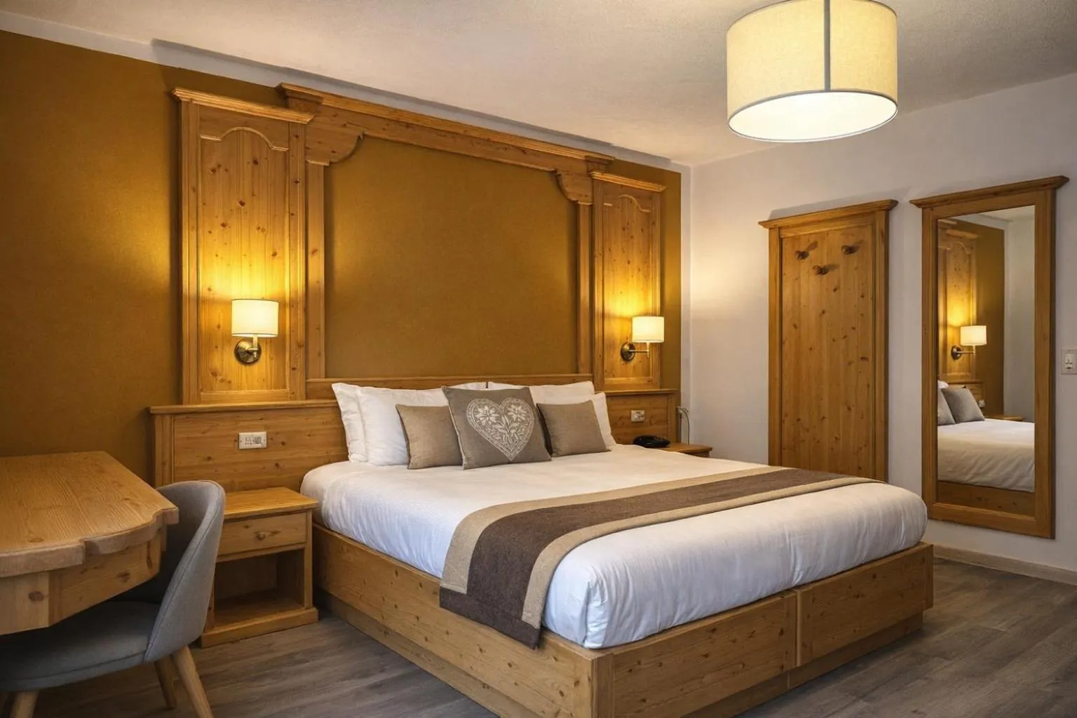 Bed in Hotel Rododendro Val di Fassa