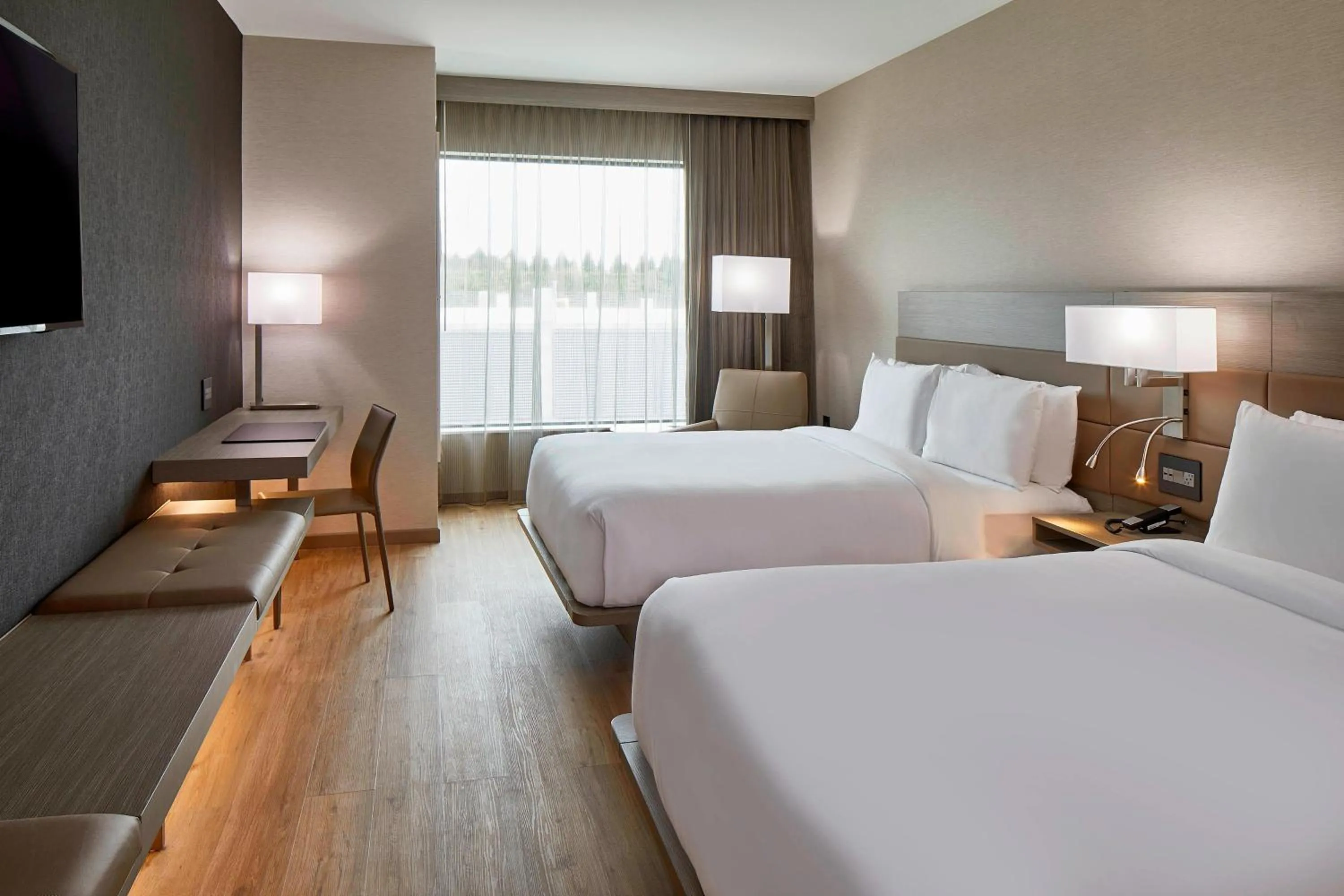 Photo of the whole room, Bed in AC Hotel by Marriott Cleveland Beachwood