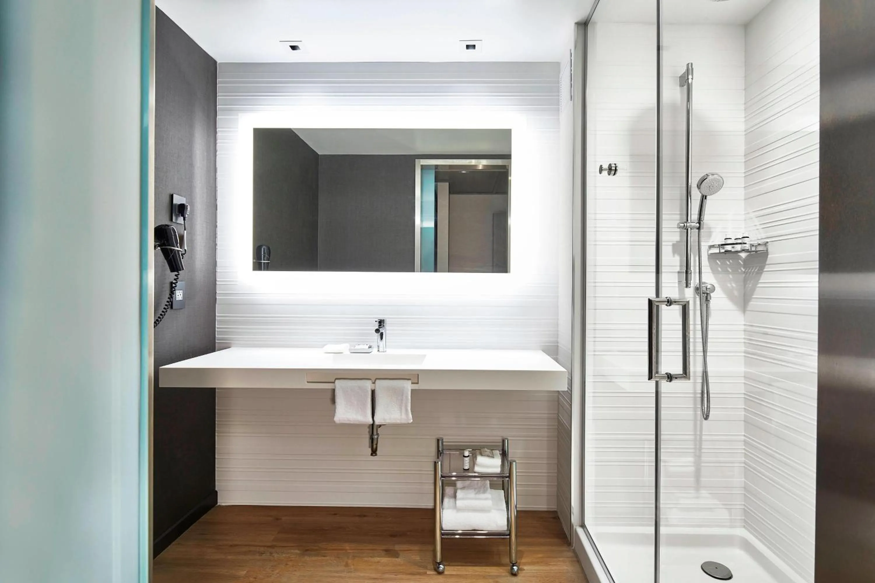 Bathroom in AC Hotel by Marriott Cleveland Beachwood