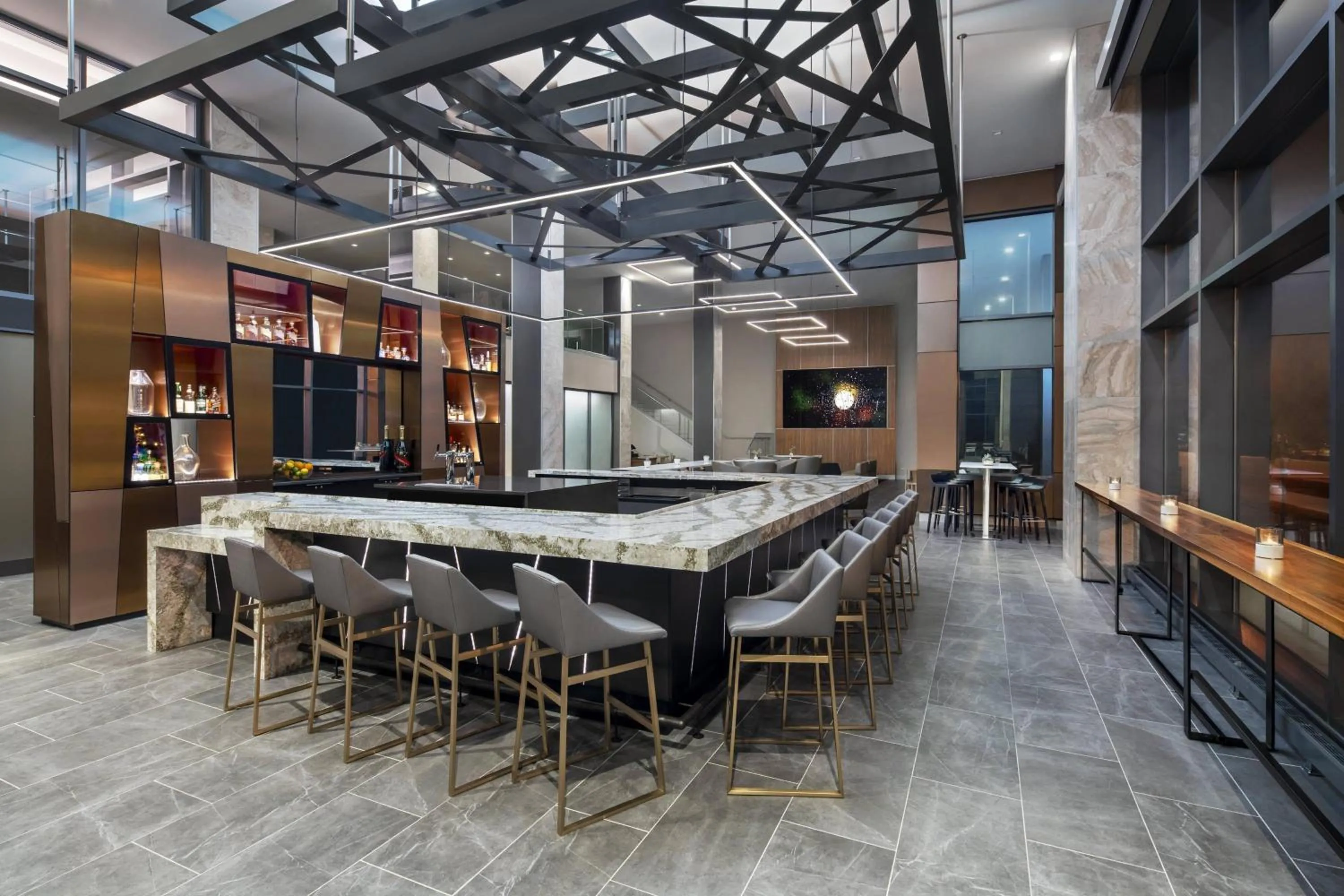 Lounge or bar in AC Hotel by Marriott Louisville Downtown