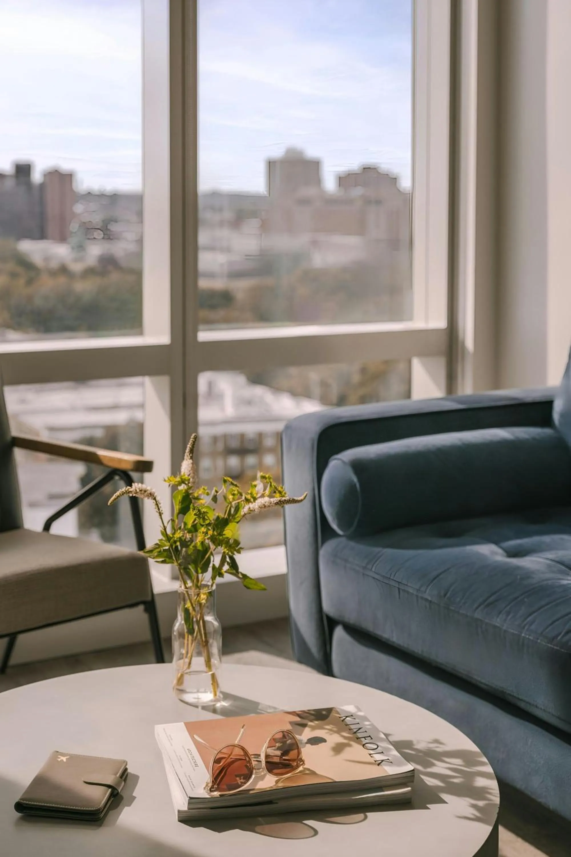 Living room in Sonder by Marriott Bonvoy Pierce Boston Apartments Fenway
