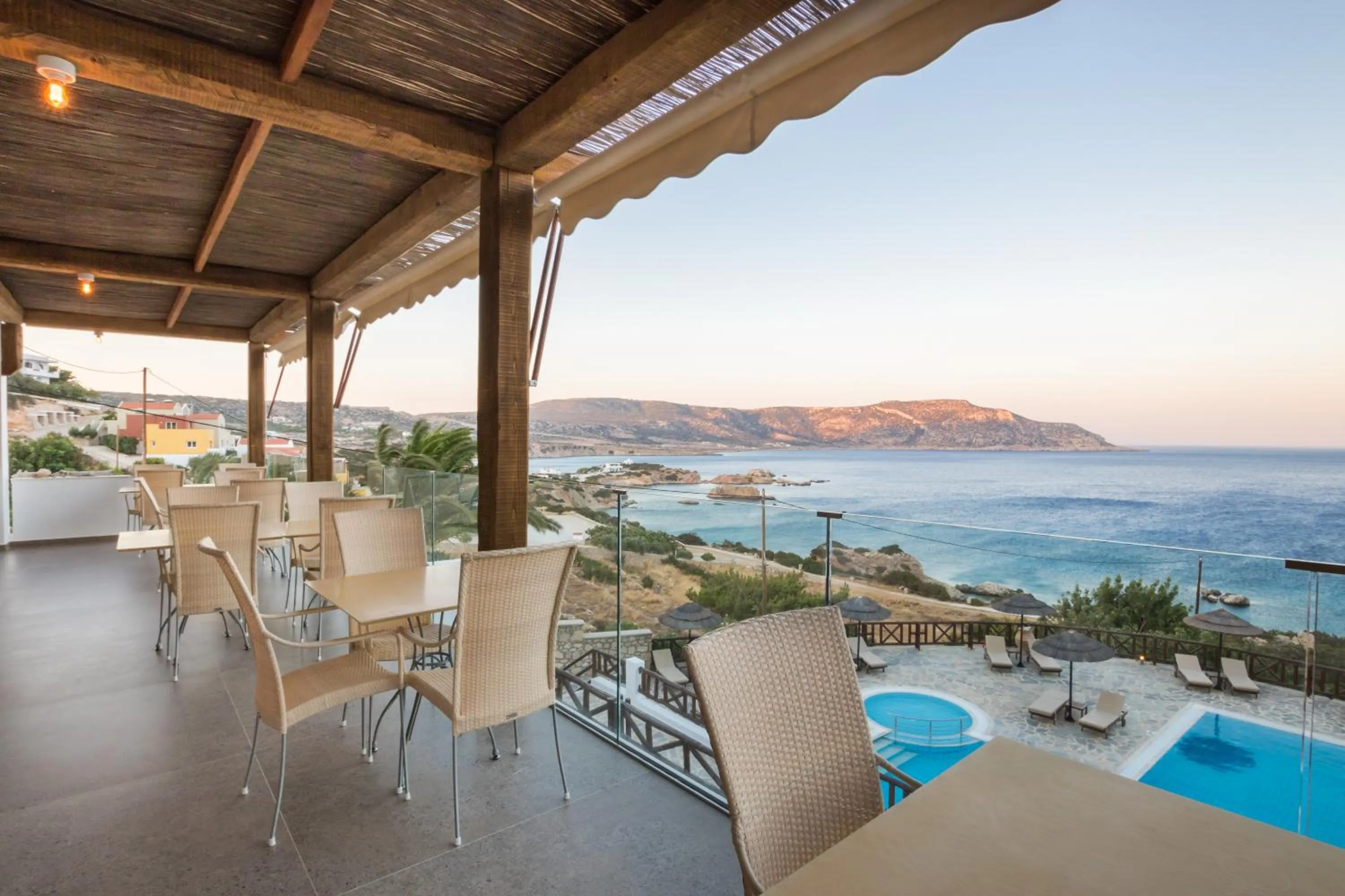 Seating area in Aegean Village Beachfront Resort