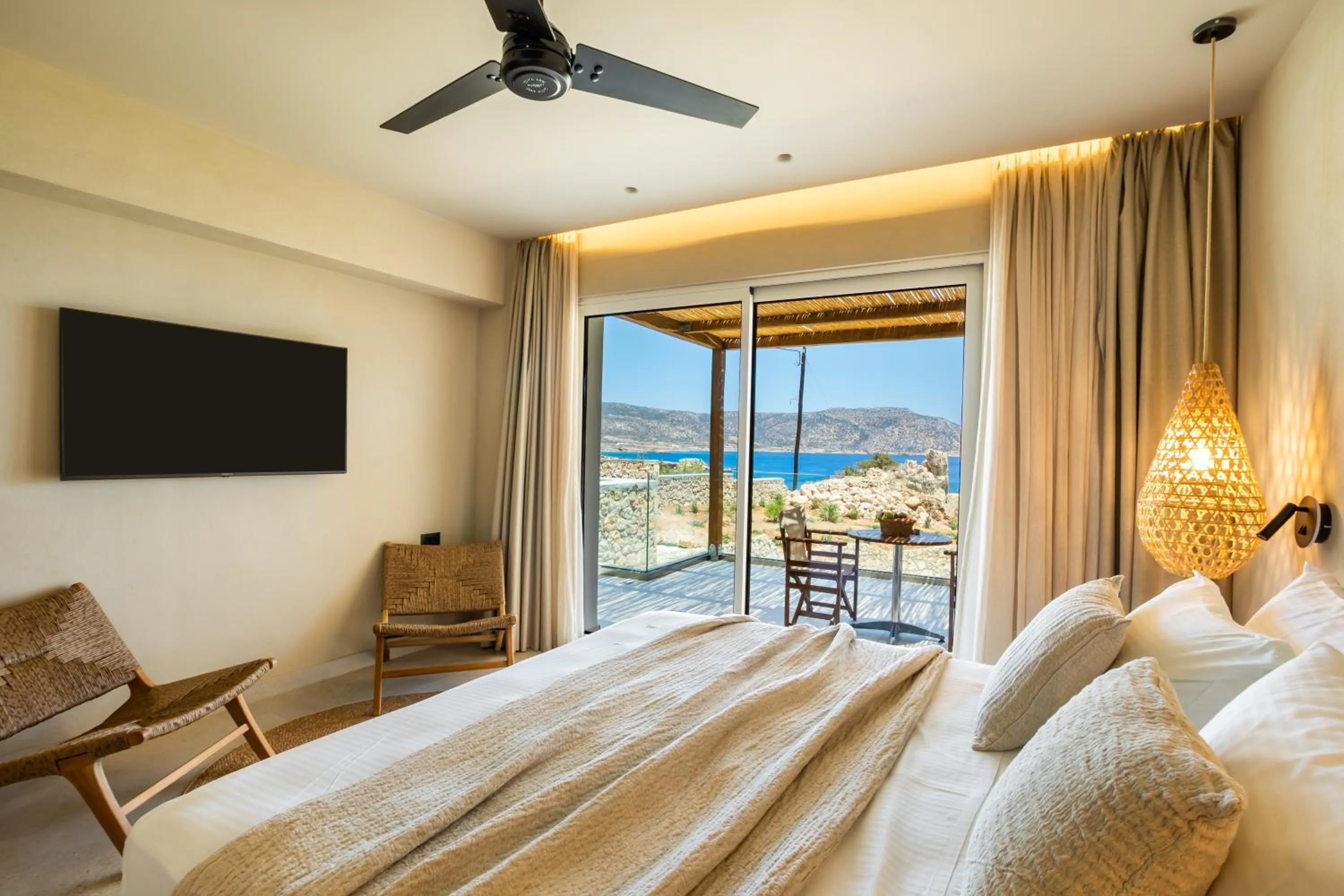 Bedroom in Aegean Village Beachfront Resort