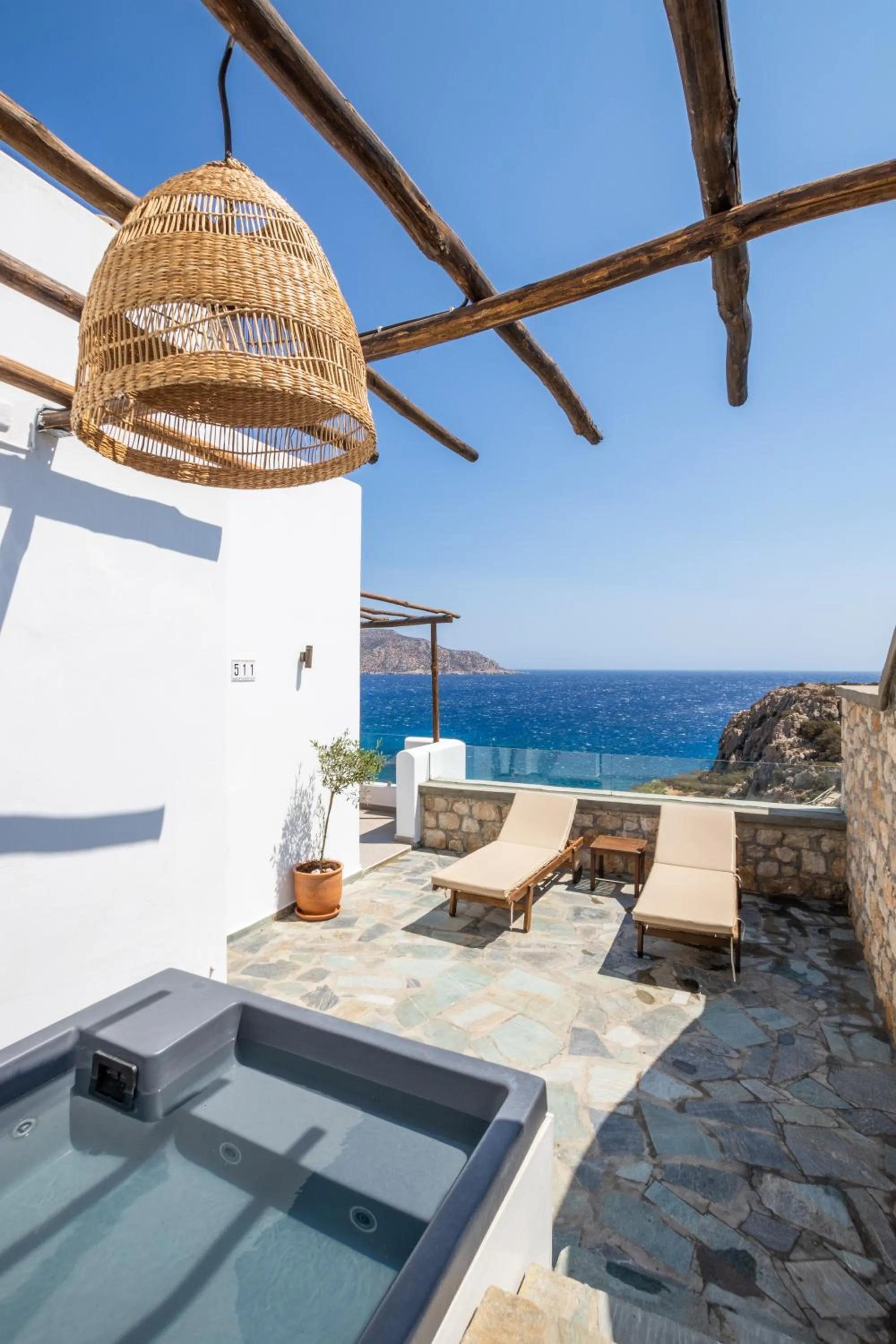 Patio in Aegean Village Beachfront Resort