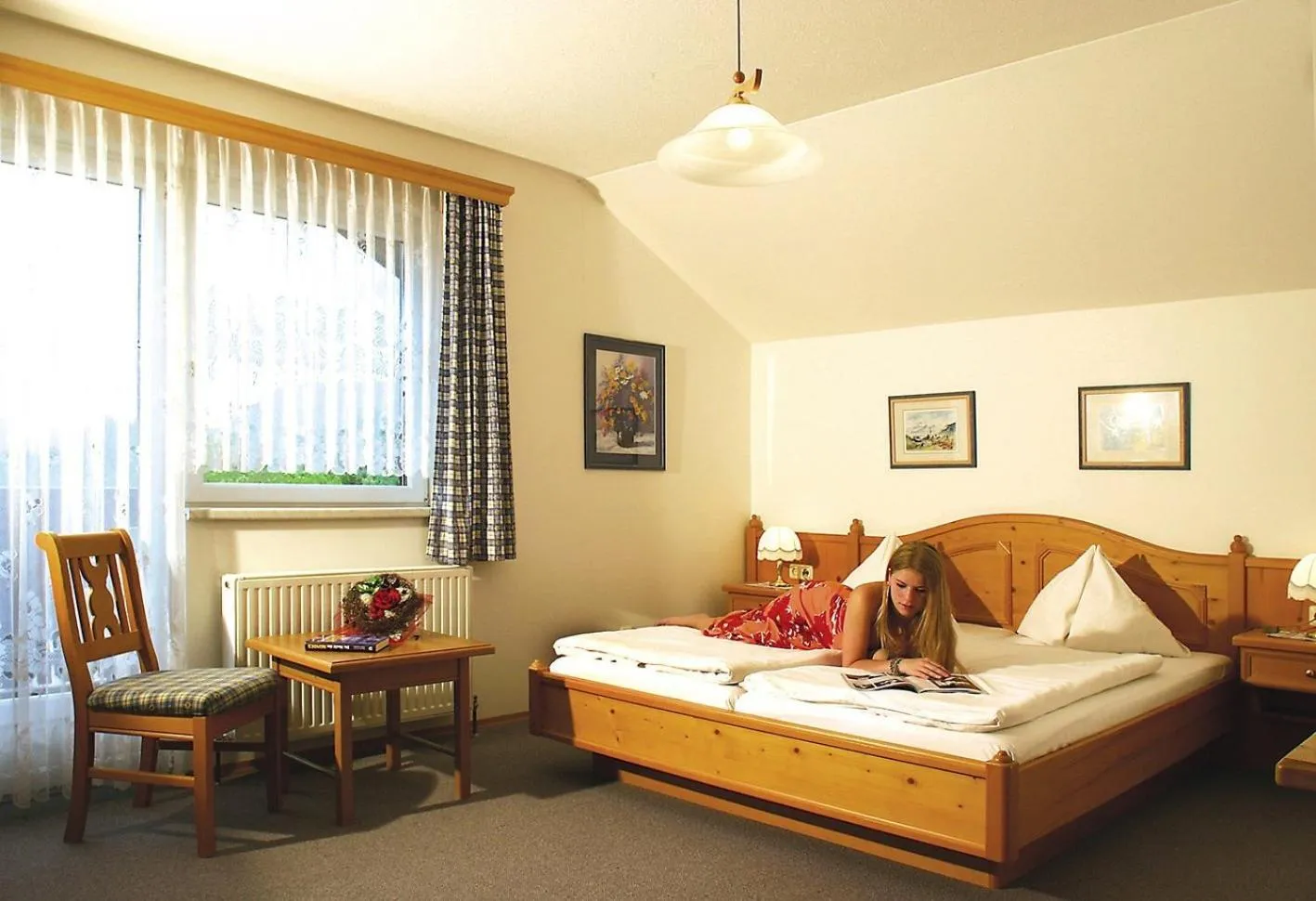 Day, Bed in Gasthof Zinkenbachmühle