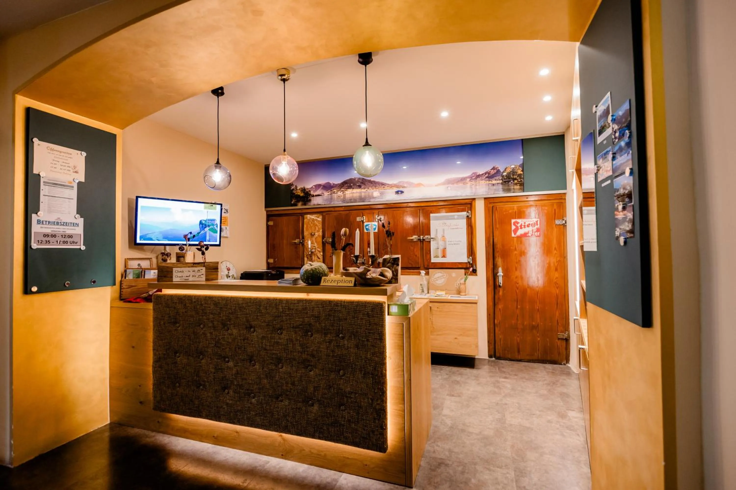 Lobby or reception in Gasthof Zinkenbachmühle