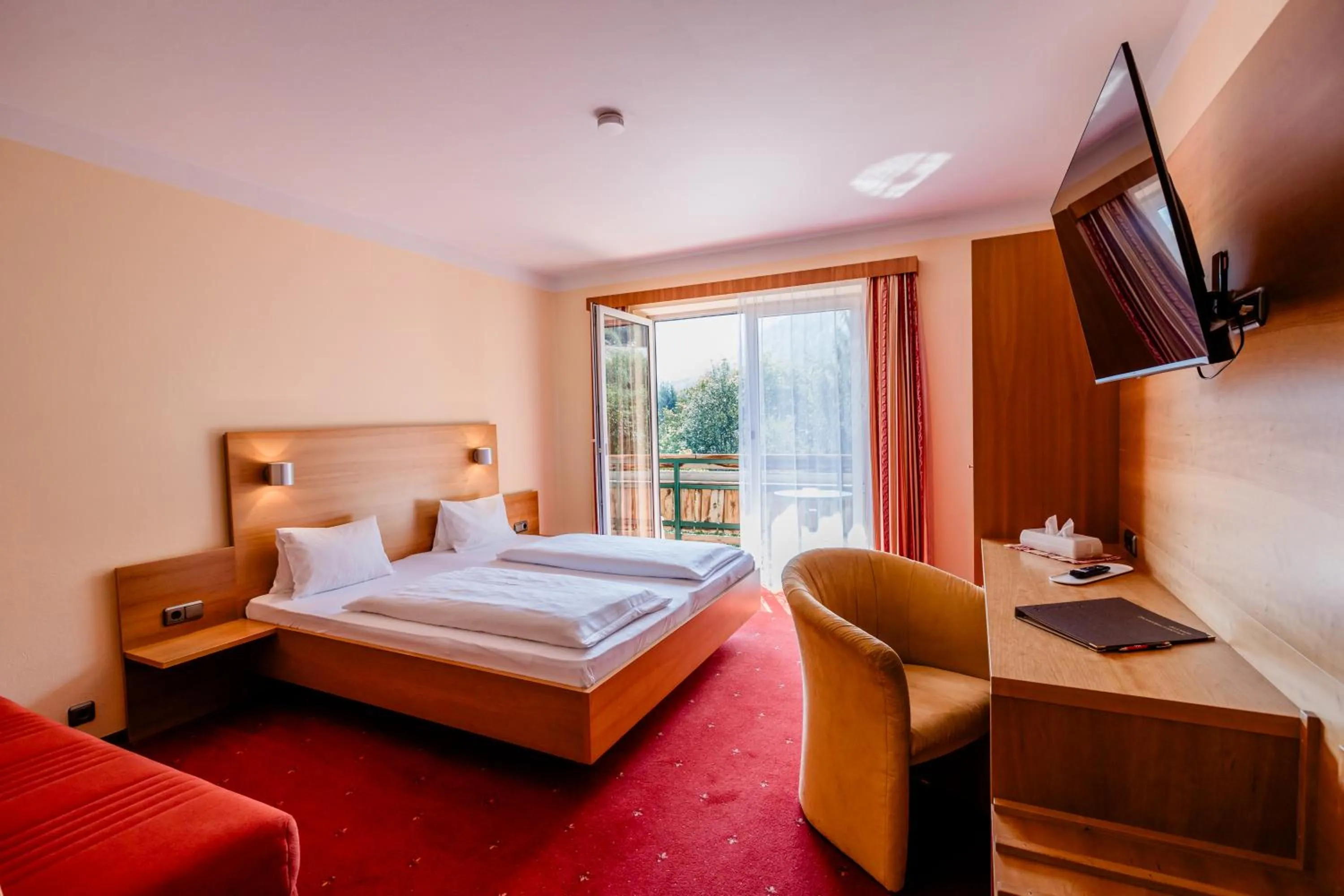 Bedroom, Bed in Gasthof Zinkenbachmühle