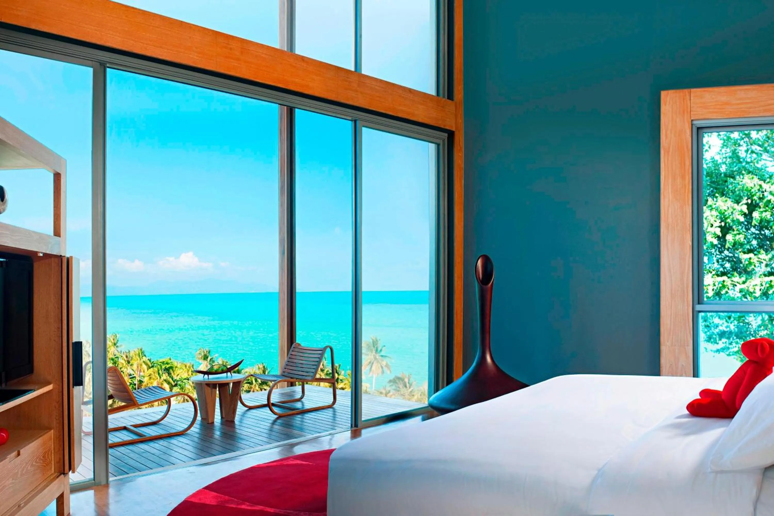 Bedroom, Bed in W Koh Samui