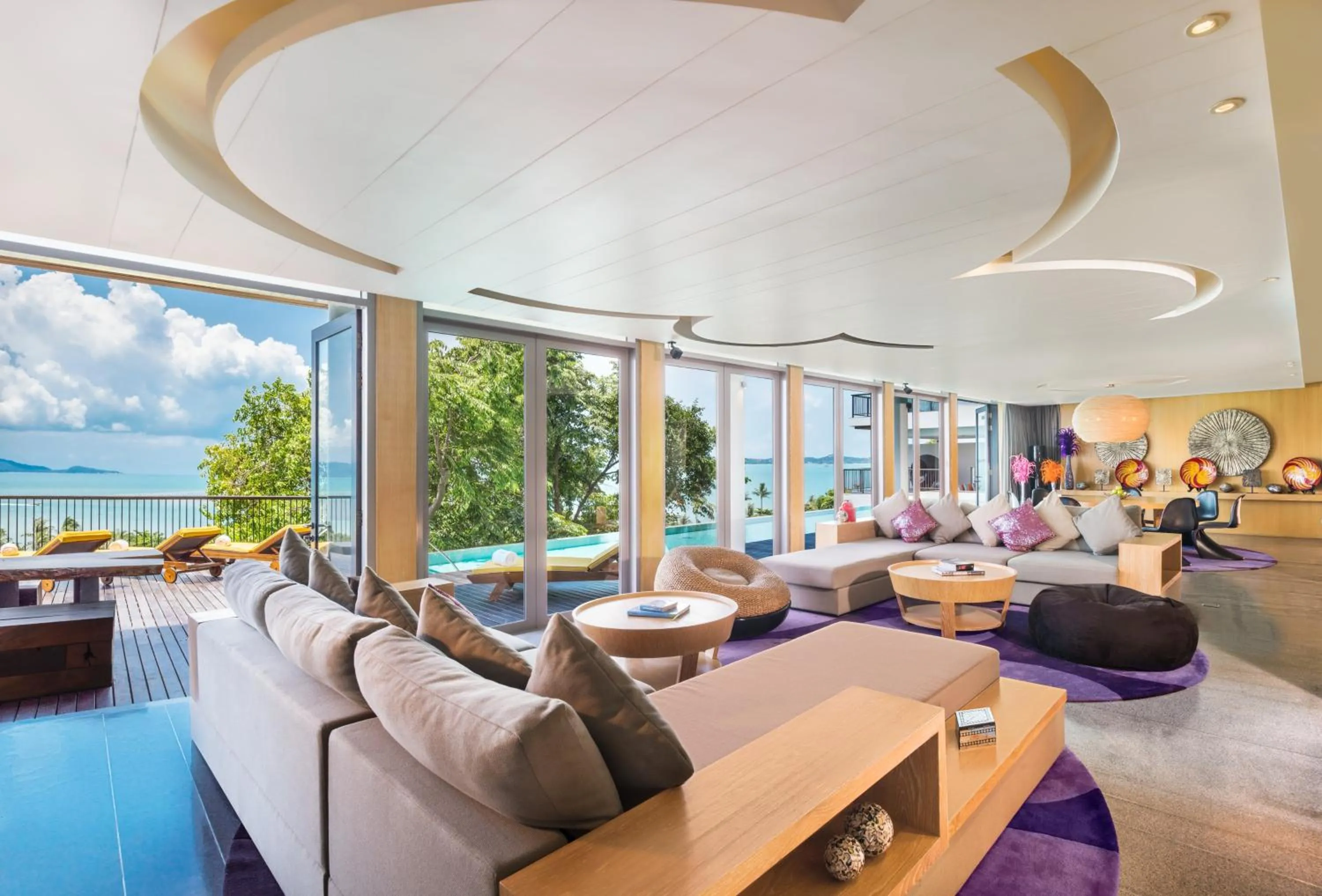 Living room in W Koh Samui