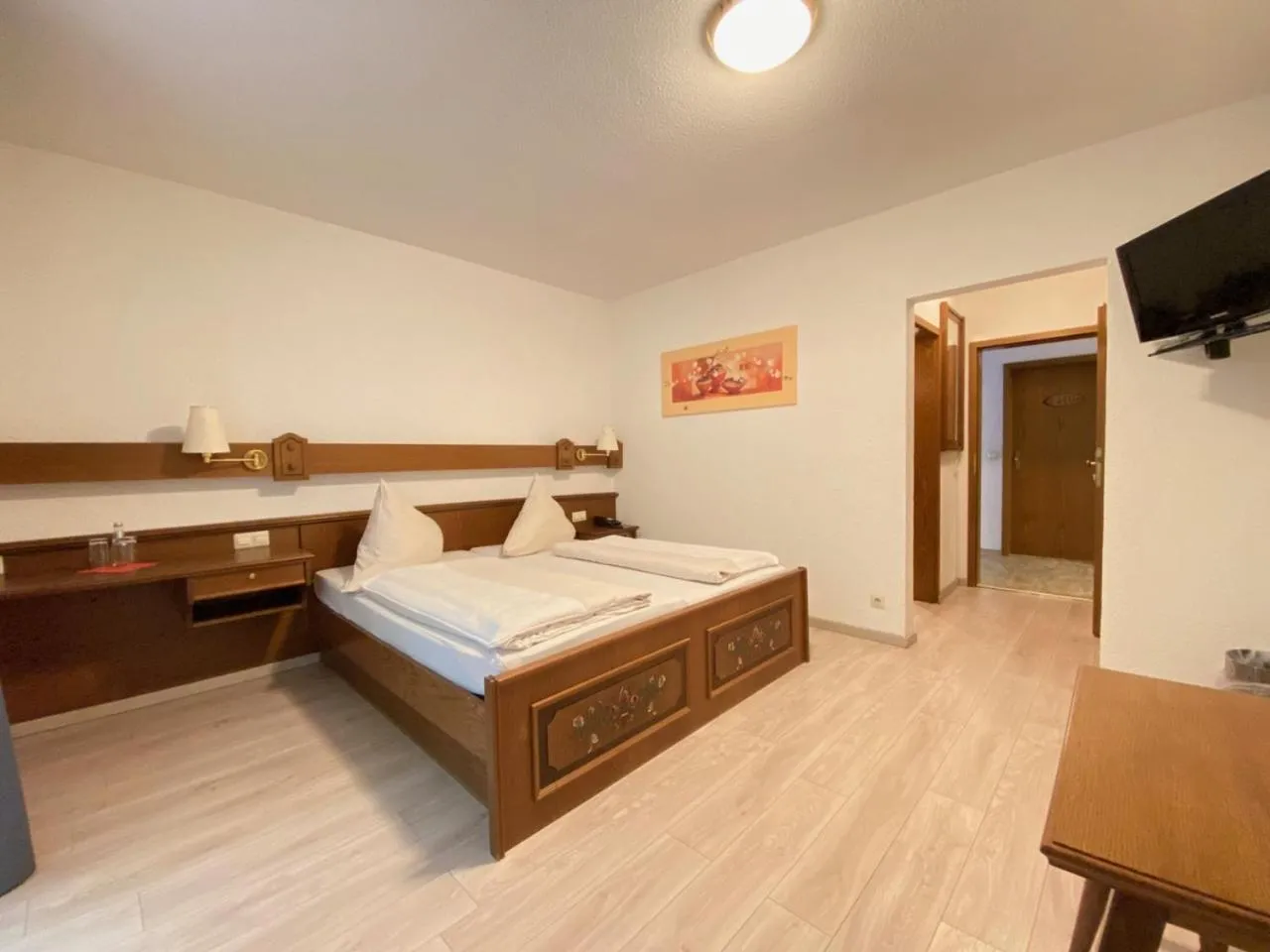 Photo of the whole room, Bed in Alemannenhof Hotel Engel