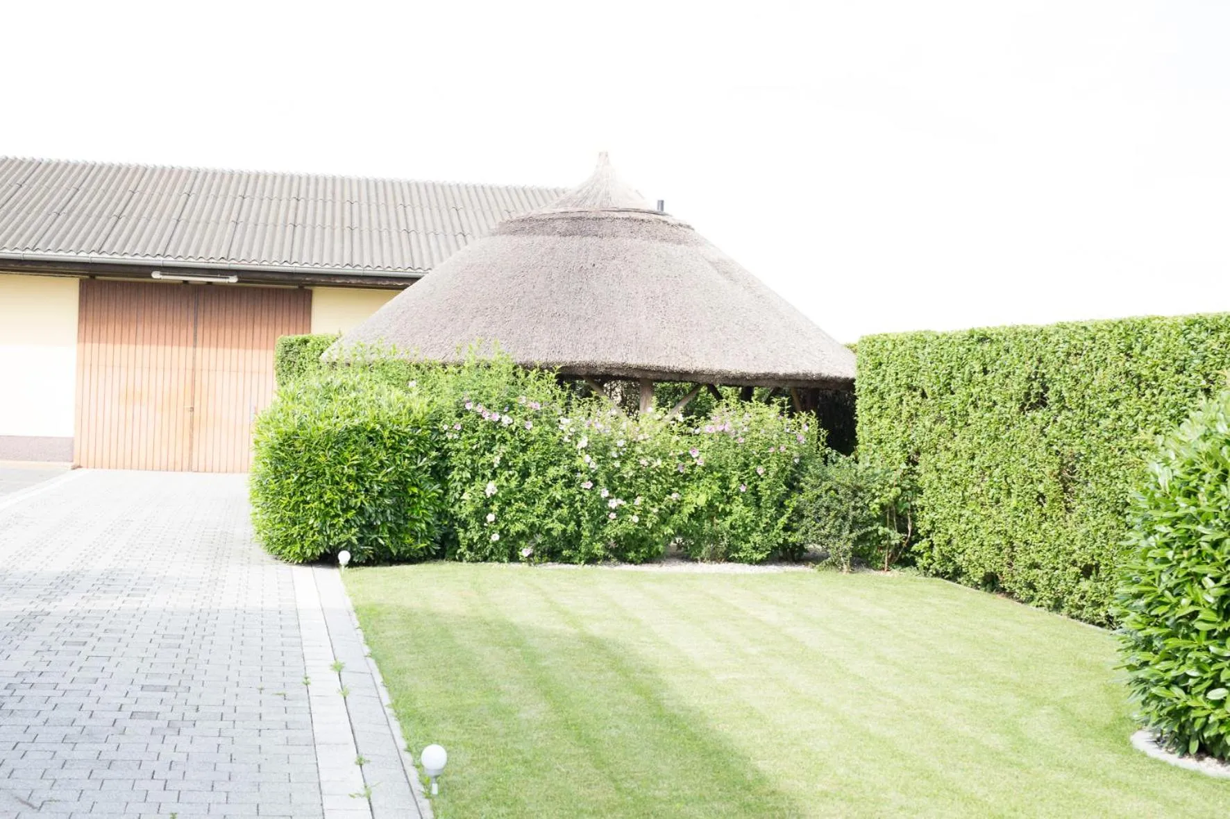 Garden view in Gästehaus Pusztablick