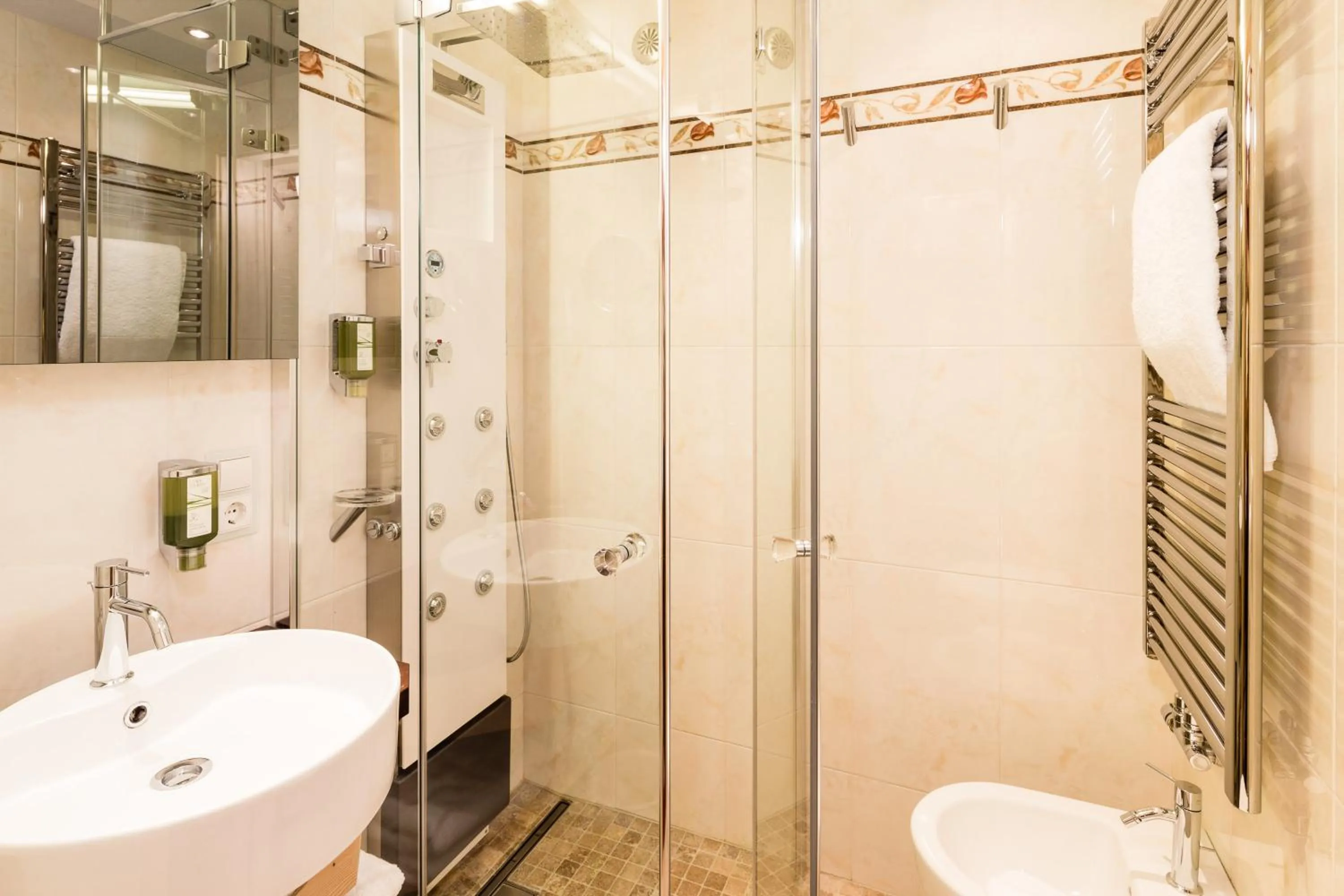 Shower in Romantik & Family Hotel Gardenia***S