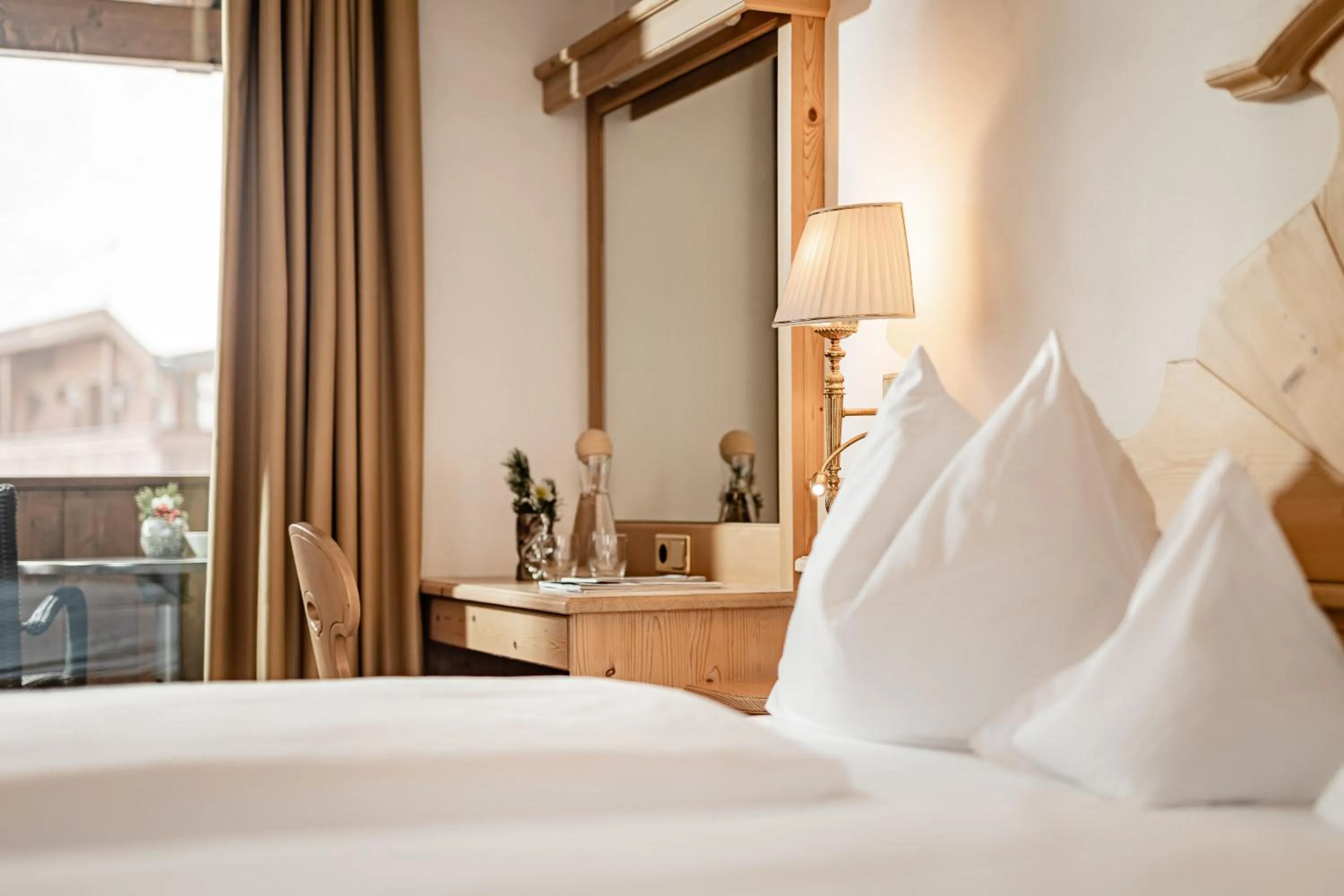 Bed in Romantik & Family Hotel Gardenia***S