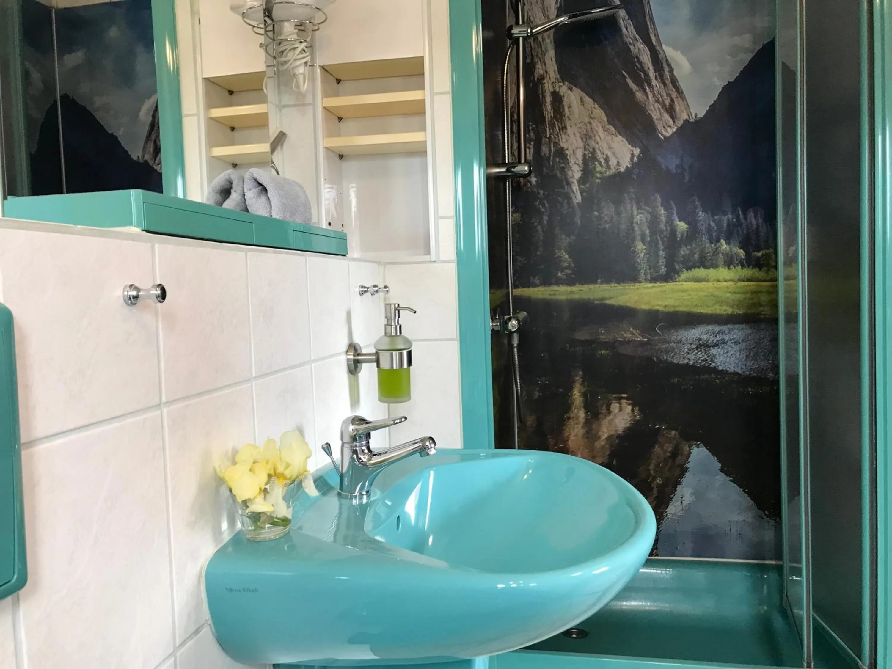 Shower in Pension 19